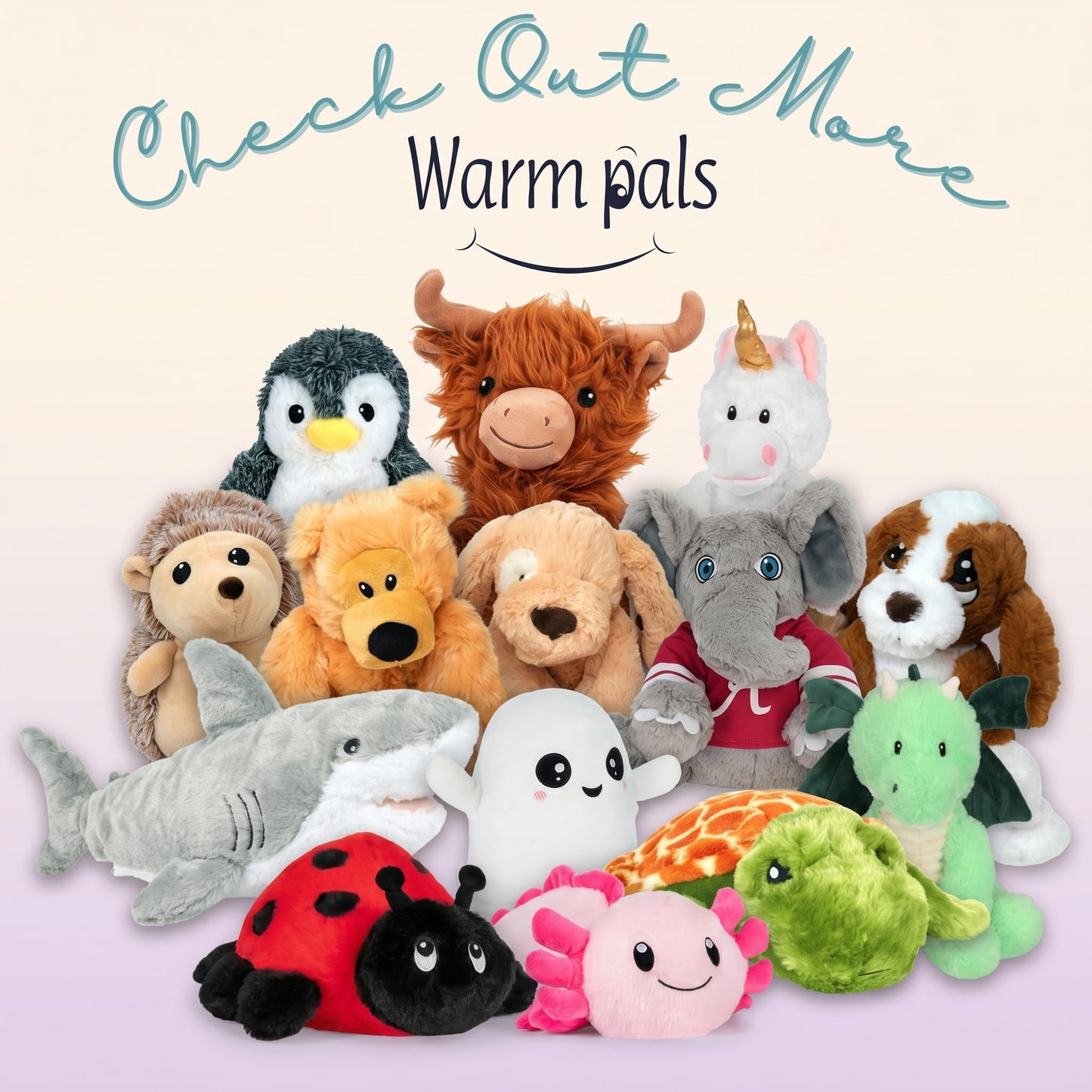 Daniel Dragon - Microwavable & Weighted Plush Stuffed Animal - Heated Plushie for Warmth - Cute, Soft, Cozy Toy for Adults & Children (Boys, Girls, & Toddlers) by Warm Pals