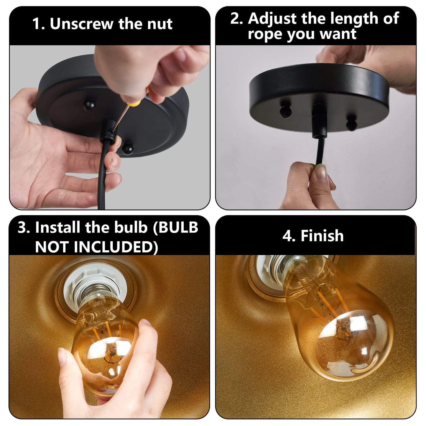 ALAISLYC Black Farmhouse Pendant Lights Matte Pendant Lighting for Kitchen Island Industrial Adjustable Height Vintage Dome Hanging Light Fixtures for Barn, Dining Room 2 Packs