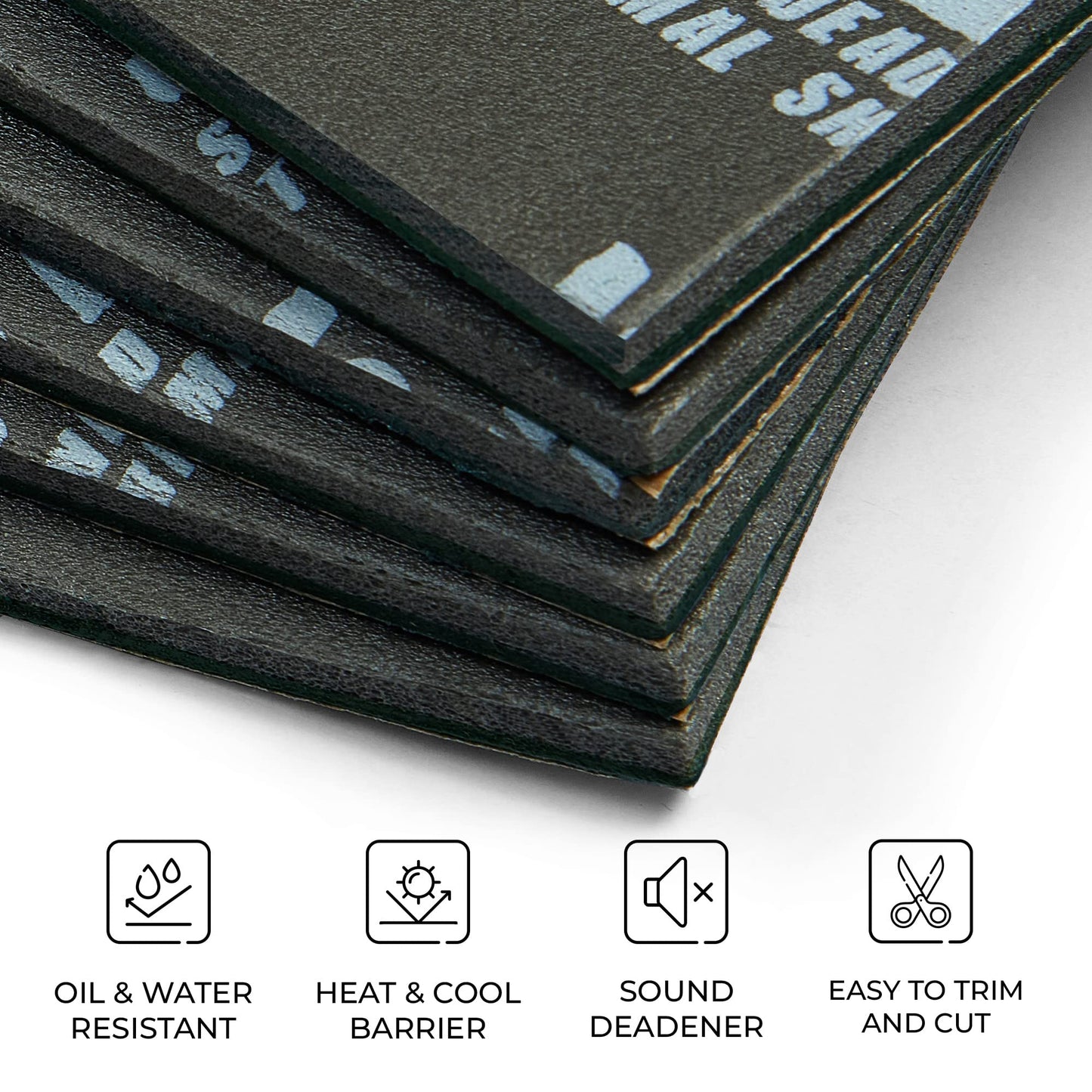 Siless LinerPRO 2in1 200 mil (5mm) 36 sqft Car Sound Deadening & Heat Insulation Closed Cell Foam - PE Foam Sound Deadener