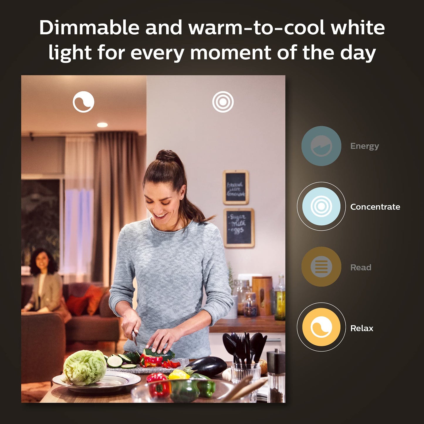 Philips Hue White Ambiance 2-Pack LED Smart GU10 Bulb, Bluetooth & Zigbee Compatible (Hue Hub Optional), Voice Activated with Alexa