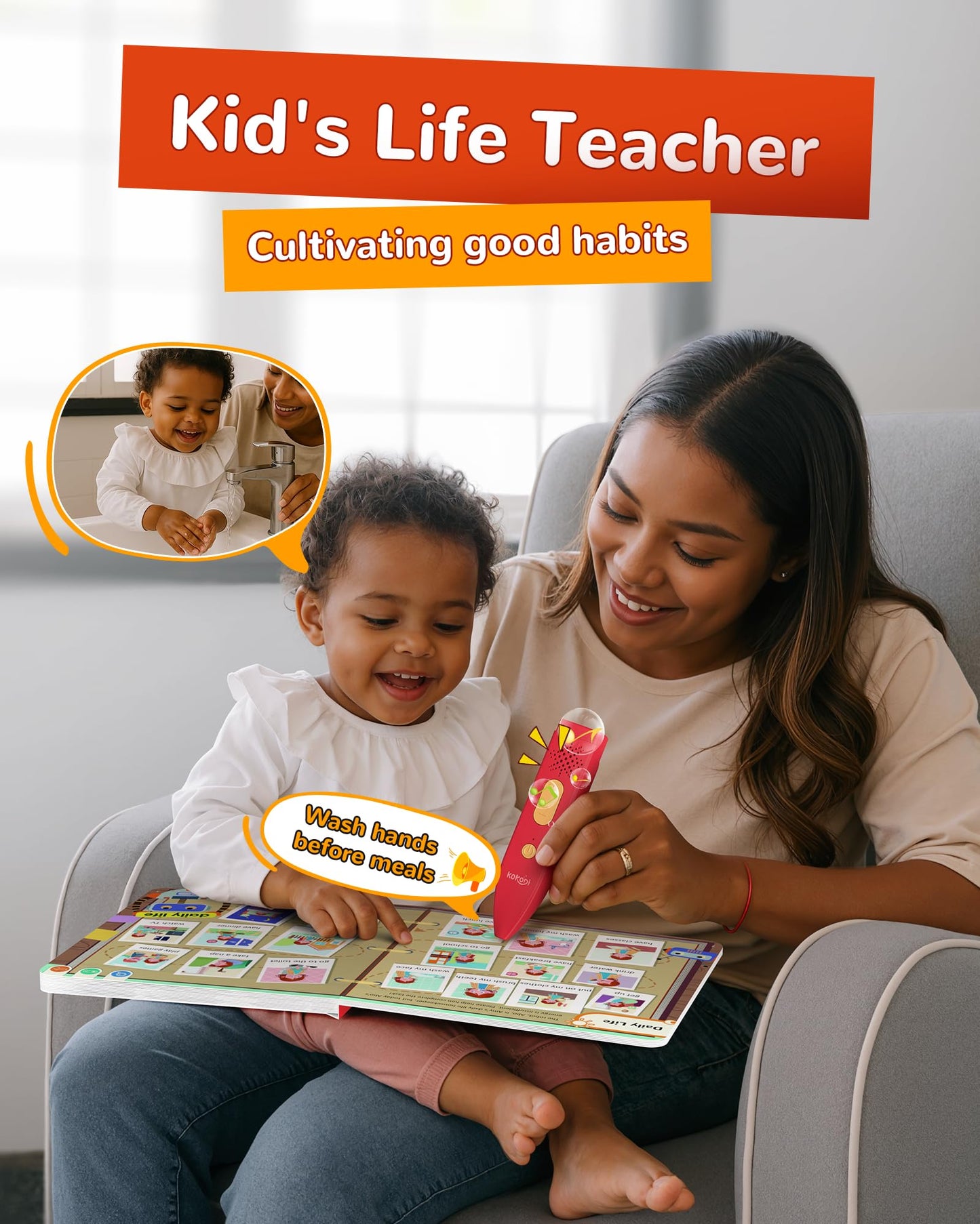 KOKODI Talking Pen Books Sets (Red + Yellow Set)