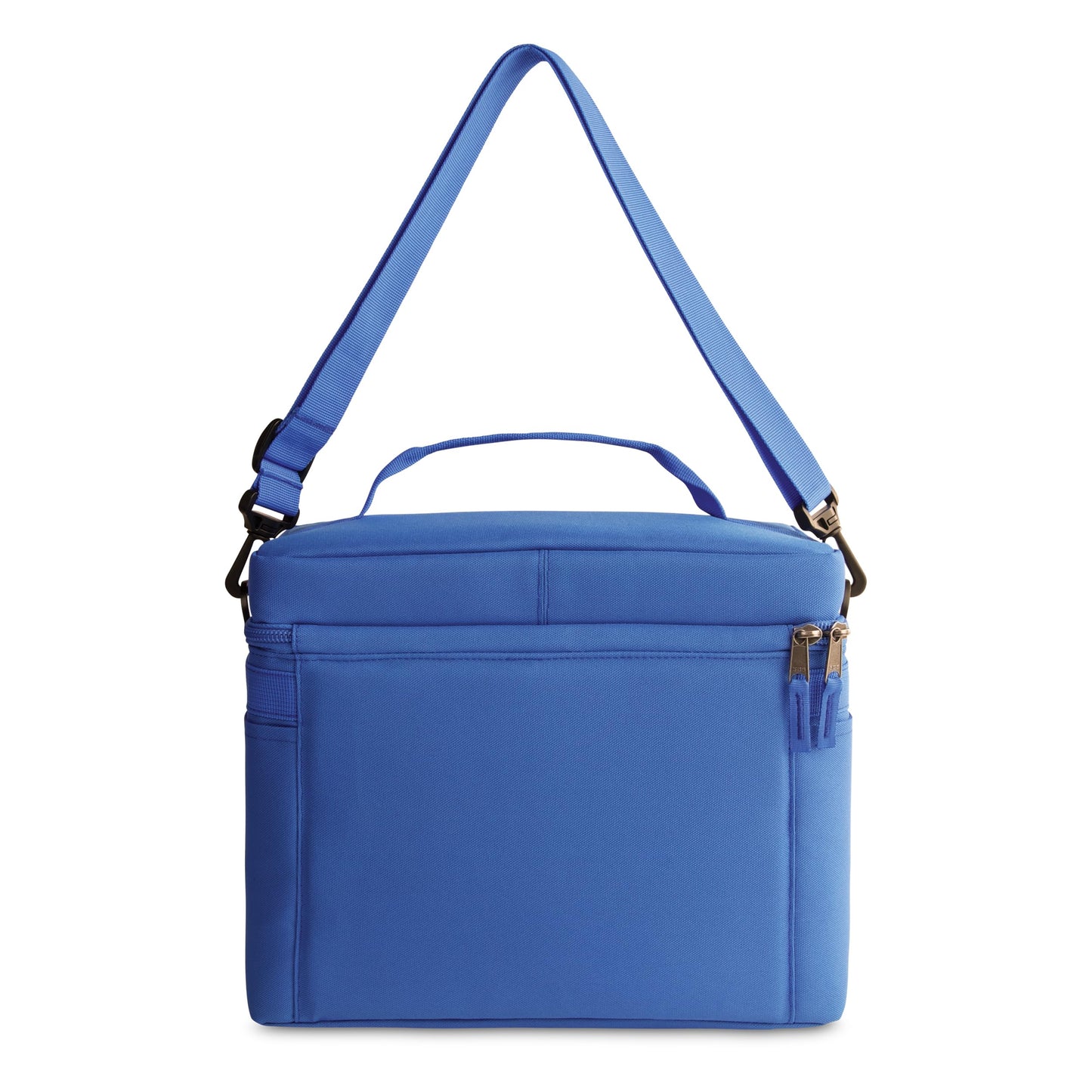 PackIt Freezable Newport Cooler, Azure Blue, Collapsible, Reusable, Built with EcoFreeze Technology, Wide Top Opening, Double Zip Closure, with Adjustable & Removable Shoulder Straps for Easy Carrying