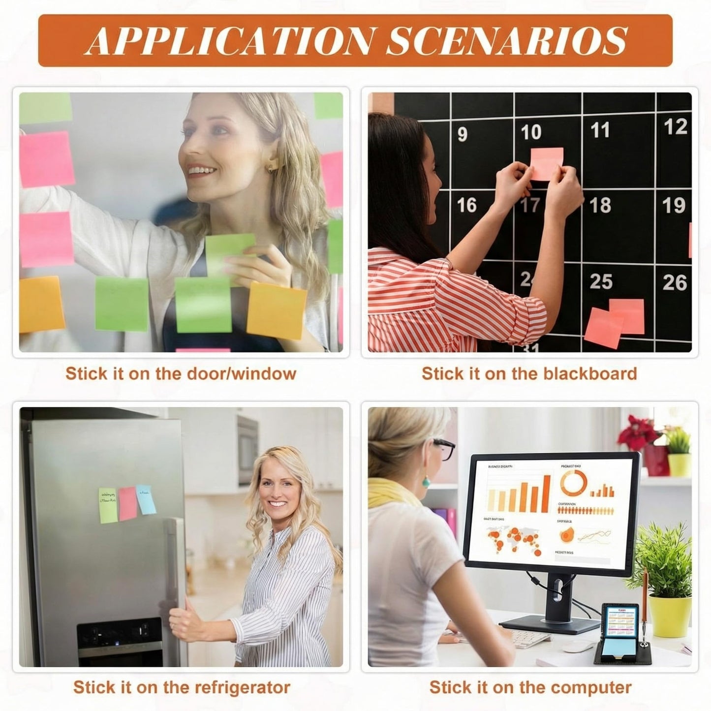 Tenceur 20 Pcs Appreciation Sticky Note Holder Gifts Bulk, Inspirational Thank You Sticky Note Holder, PU Leather Memo Box with Calendar for Women Men Emoloyee Coworkers Office Team