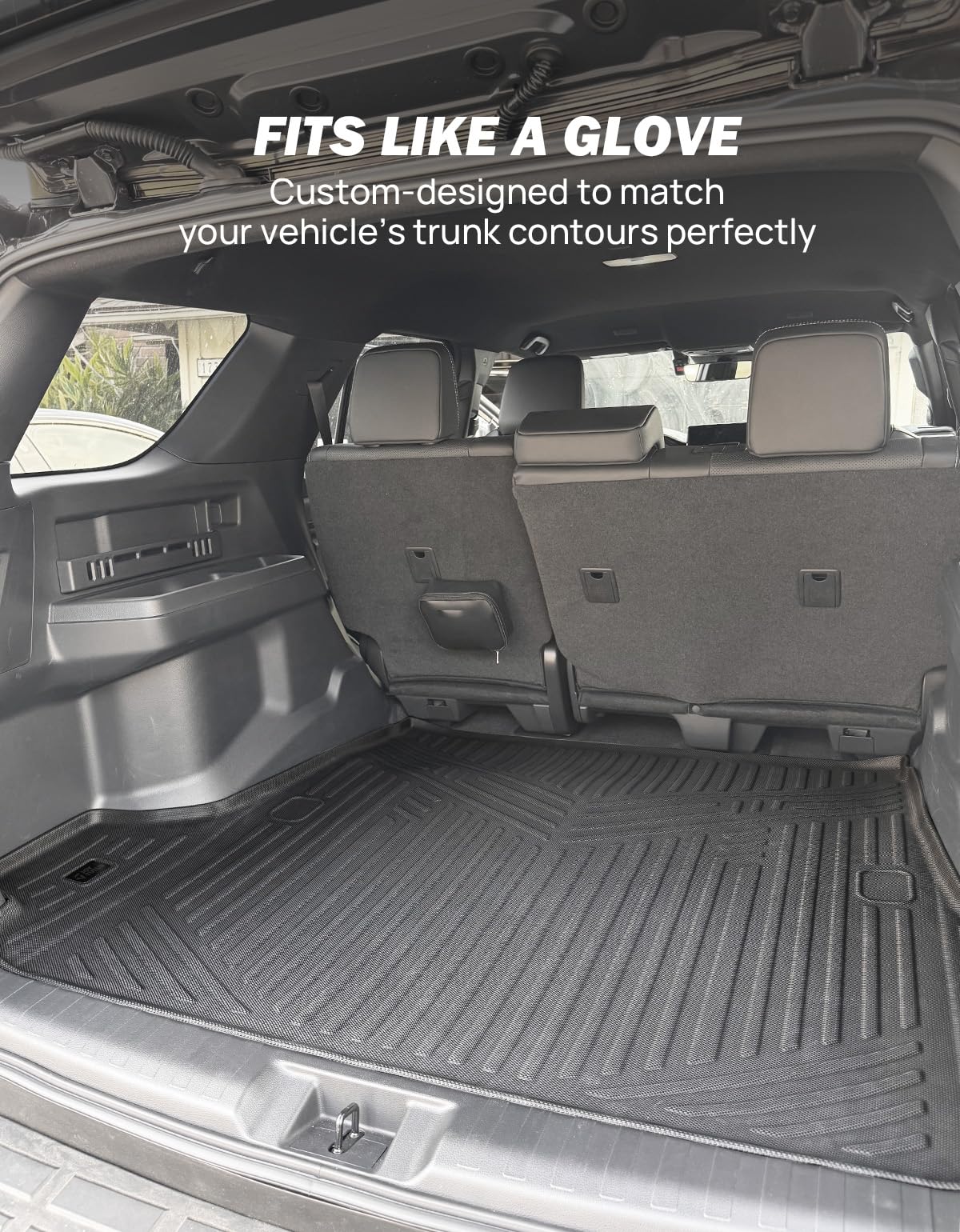 JOYTUTUS Cargo Mat Compatible with 2025 2026 4Runner 6th Gen, TPE All Weather Cargo Liner Custom Fit Trunk Mat Liner for 2025 2026 4Runner Accessories (Only 5 Seater & Only Gas)