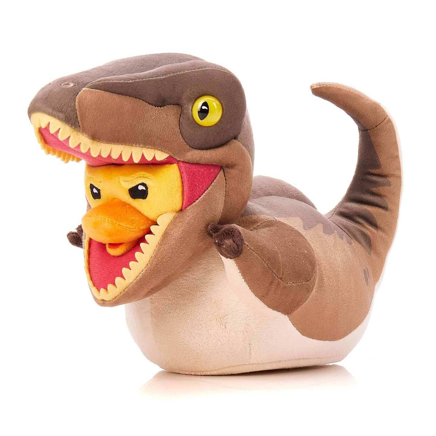 TUBBZ Velociraptor Collectable Rubber Duck Plushie - Official Jurassic Park Merchandise - Retro TV & Movies Soft Toy