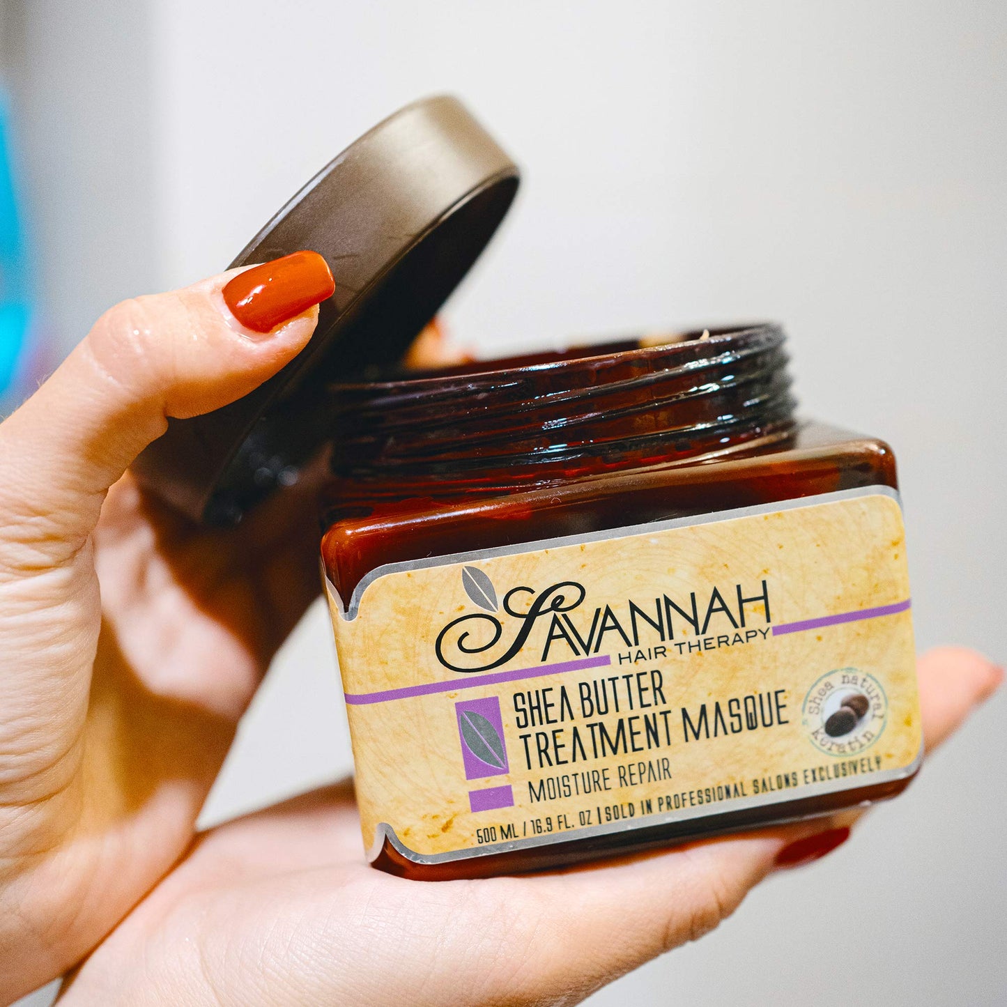 Savannah Hair Therapy Hair Mask for Damaged Hair with Shea Butter & Keratin – Hydrate, Repair & Rejuvenate with Deep Moisture Treatment for Dry, Damaged, and Curly Hair
