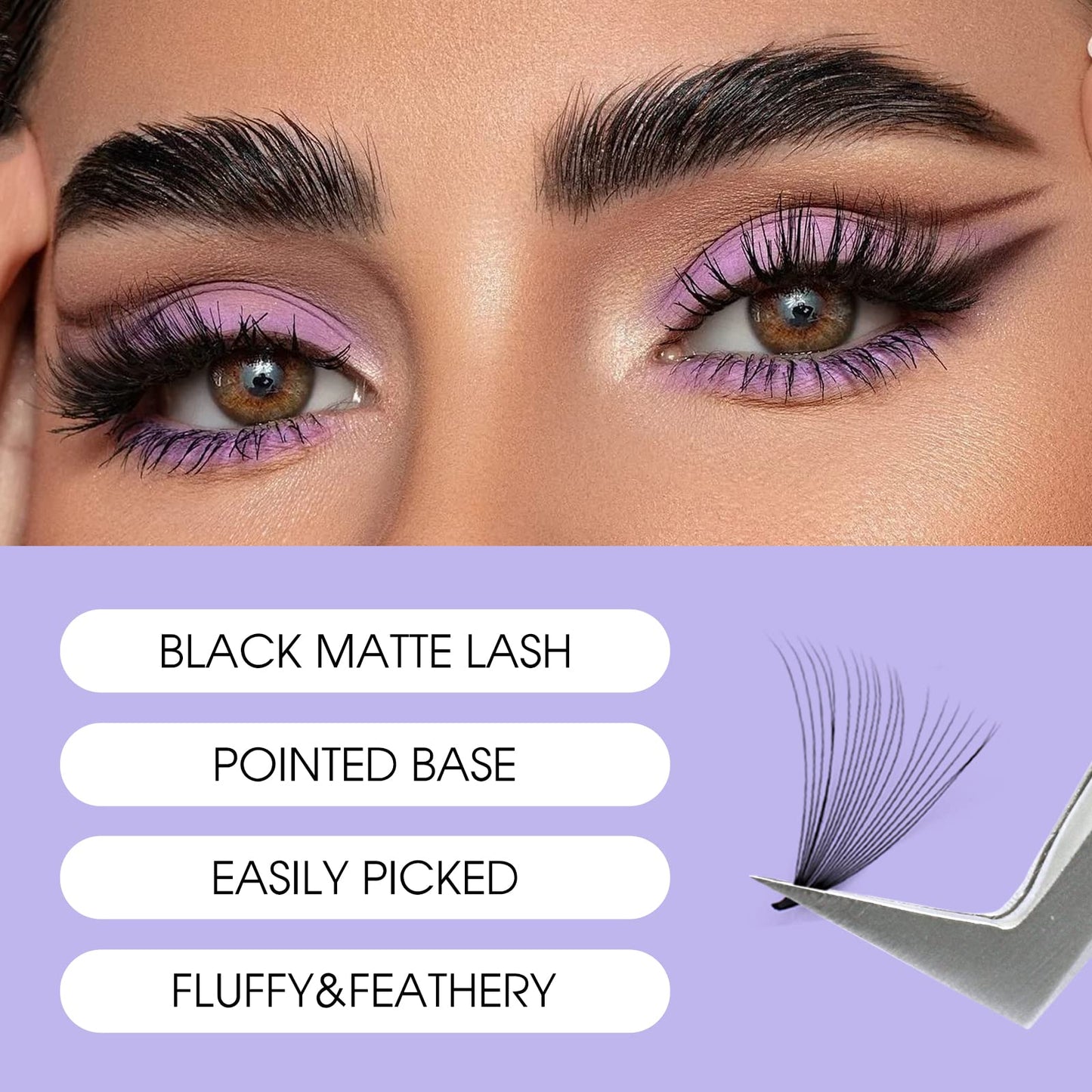WENDY Lashes Premade Fans Eyelash Extensions 1200PCS Eyelash Extension 20D Volume Lash Extensions Loose Promade Fans D Curl Mixed 9-20mm Pointed Base Pre Made Lashes(1200PCS-20D-0.07-D, 9-20mm mixed)