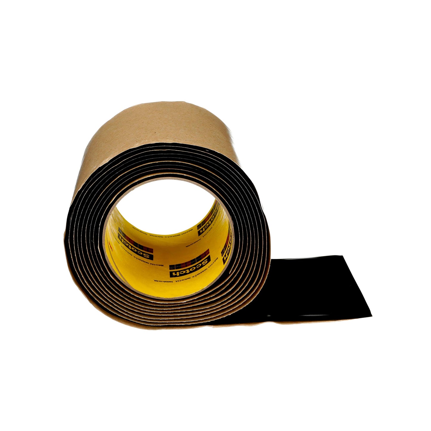 3M Scotch Vinyl Mastic Roll Electrical Tape 2210, 4 inch x 10 feet, Black, Self-Fusing Rubber Tape for Insulating and Moisture Seal