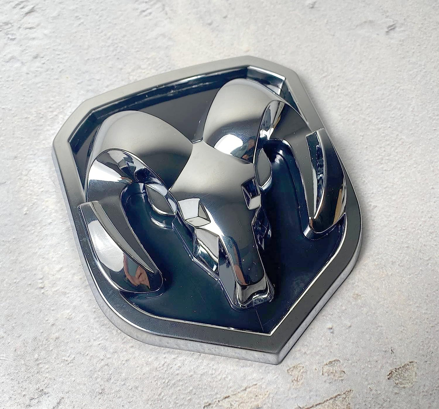 Autogem Chrome RAM Grille Emblem – Fits 2013–2018 RAM 1500, 2500, 3500 – Durable ABS Replacement Badge