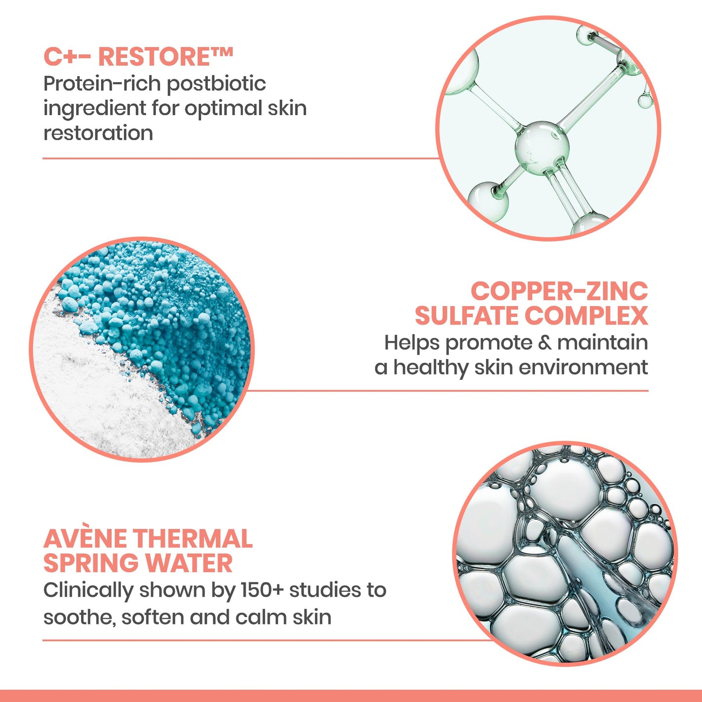 Avene Cicalfate+ Restorative Protective Cream, postbiotic skincare for sensitive skin, helps restore skin barrier, face and body, safe for infants, children and adults, 3.3 Fl Oz