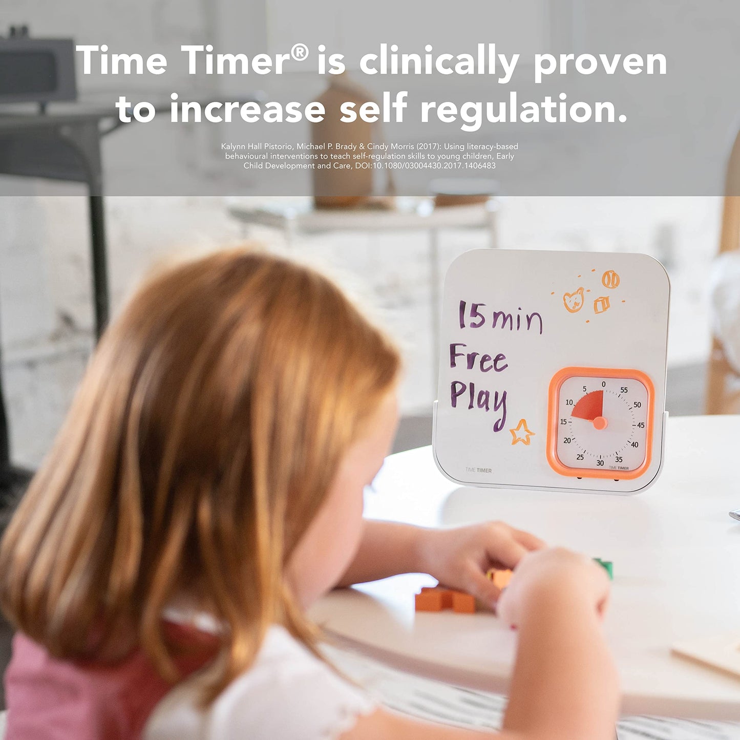 TIME TIMER MOD with Dry Erase Board — 60-Minute Visual Countdown Timer with Magnetic Whiteboard — for Notes, Chores, Classroom and Office Reminders, Visual Schedules, for Kids and Adults (Orange)