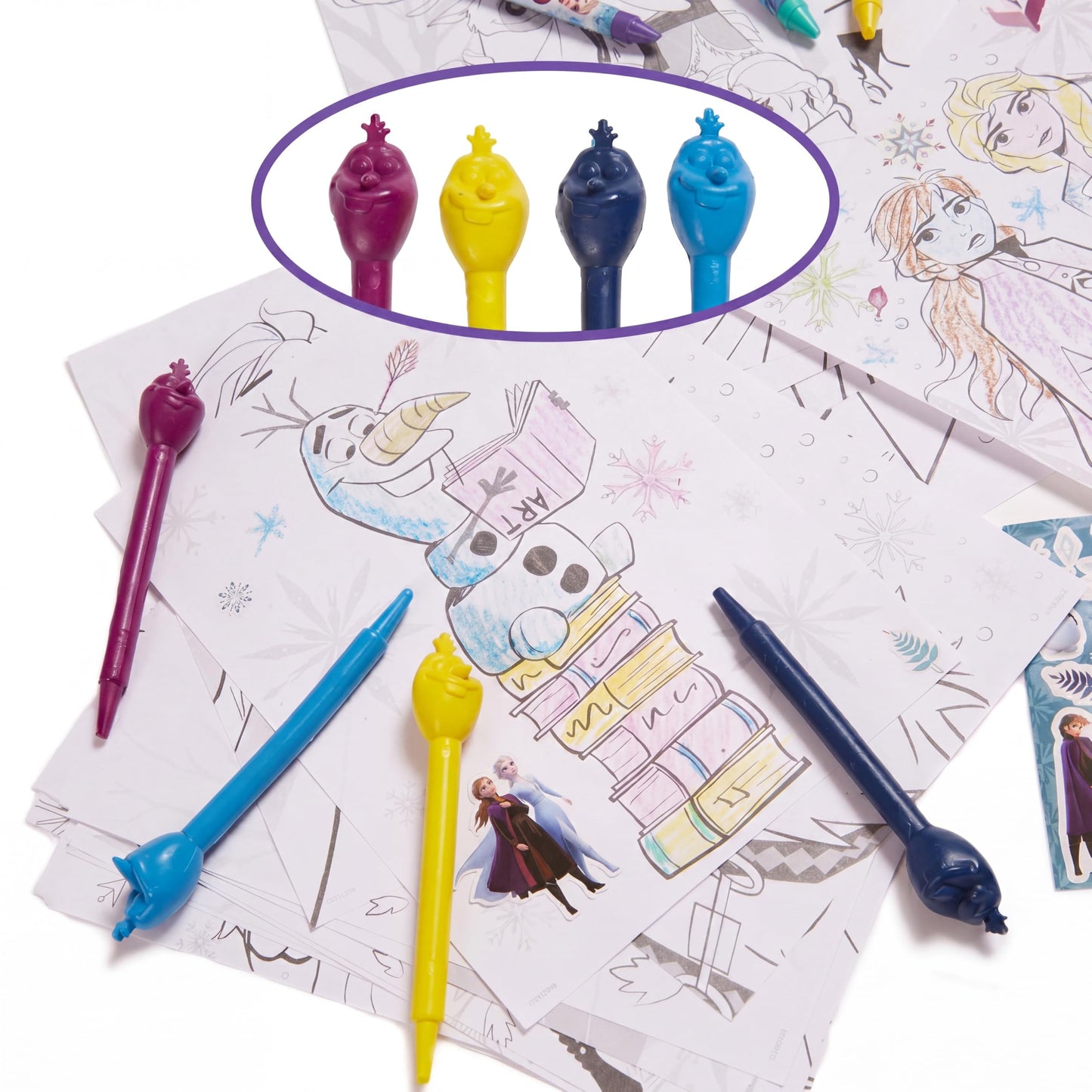 Innovative Designs Disney Frozen 2 Kids Deluxe Activity Set with Carrying Tin, Coloring Sheets, Tattoos, Stickers, & Art Supplies