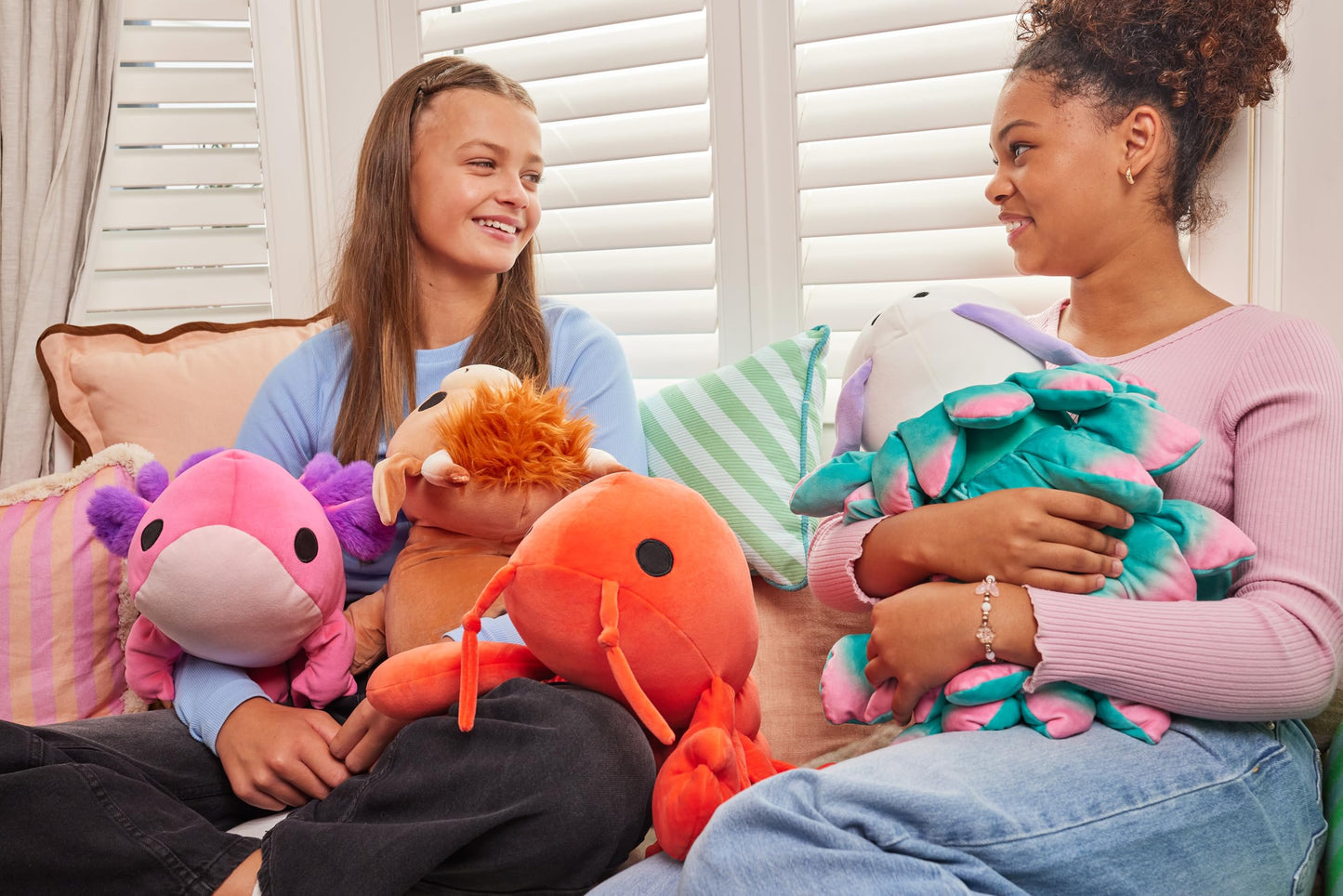 Hug-A-Lumps Hippo Harley by ZURU, Medium, 3.3 lbs, Cuddly Squishy Weighted Plush, Sleeping Pillow Plush, Stuffed Animal (Hippo)