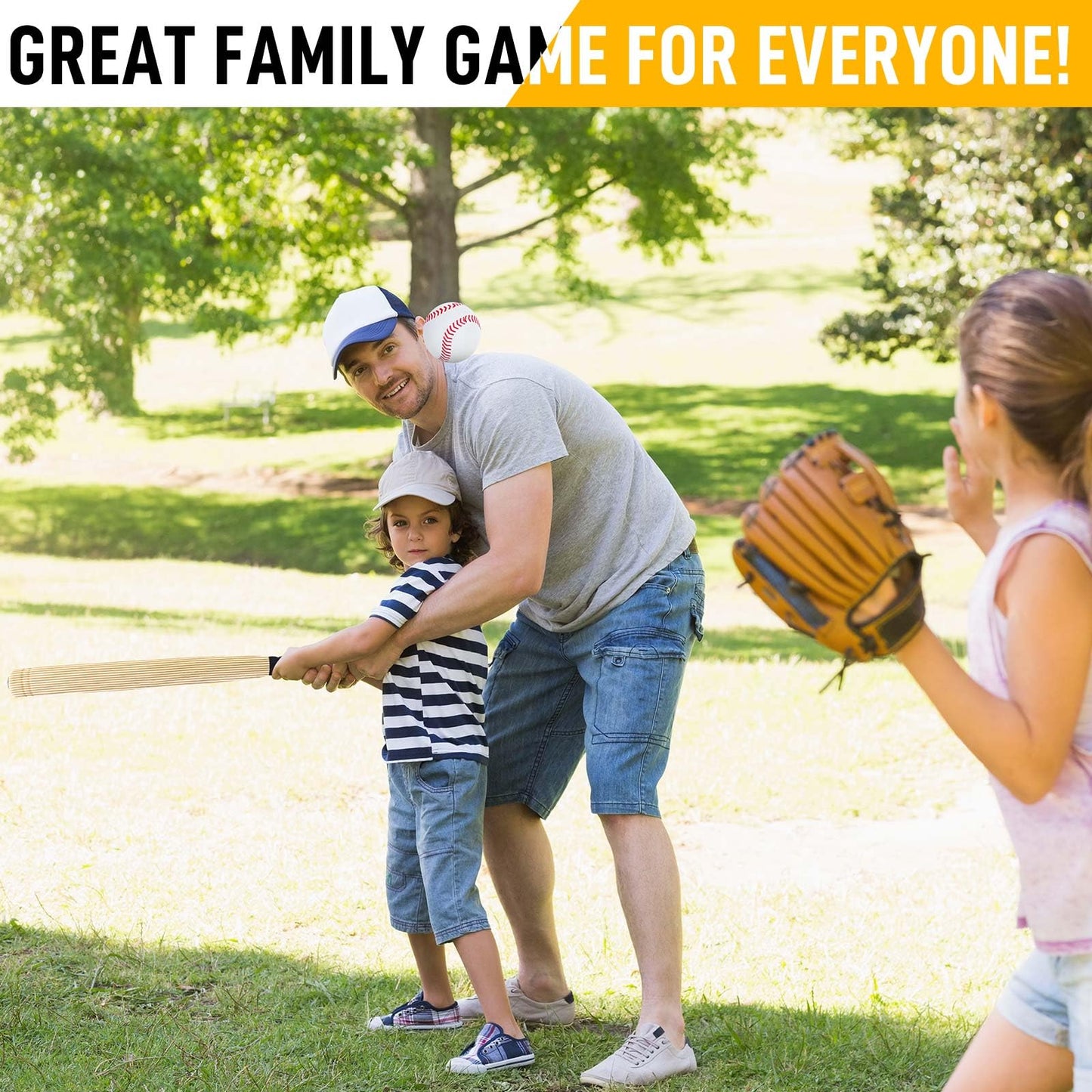 Gemscream 13 Pieces Foam Baseball Bat and Ball Set Includes 3 Pcs 27'' T Ball Bat with 9 Pcs Soft Baseballs 1 Storage Bag for Hitting Indoor Outdoor Sport Gift Playing Game(Classic)