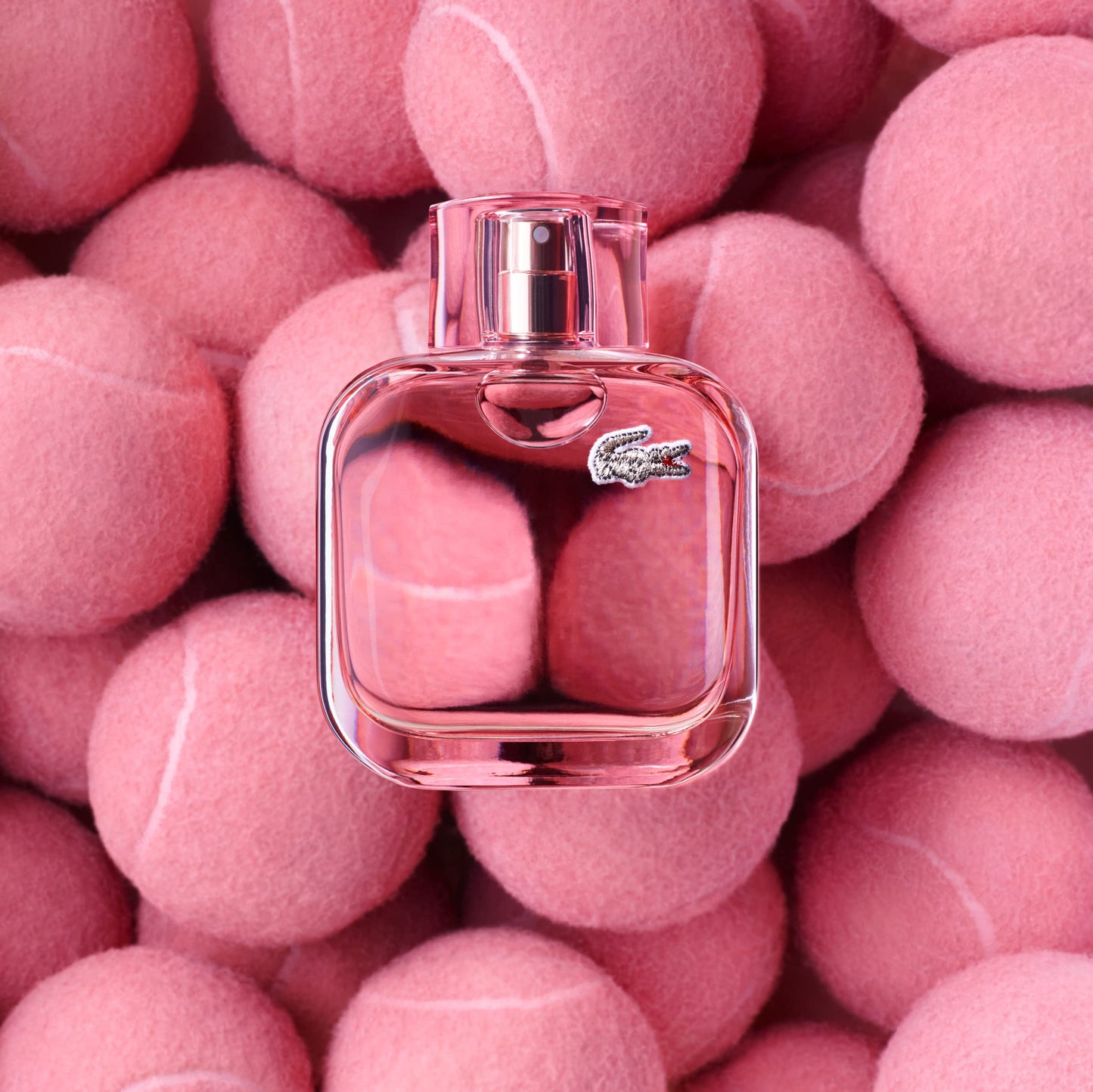 Lacoste L.12.12 Rose Sparkling Eau de Toilette - Long Lasting Fragrance with notes of Mandarin, Cotton Candy & Vetiver - Ambery & Fruity - 3.3 fl. oz.