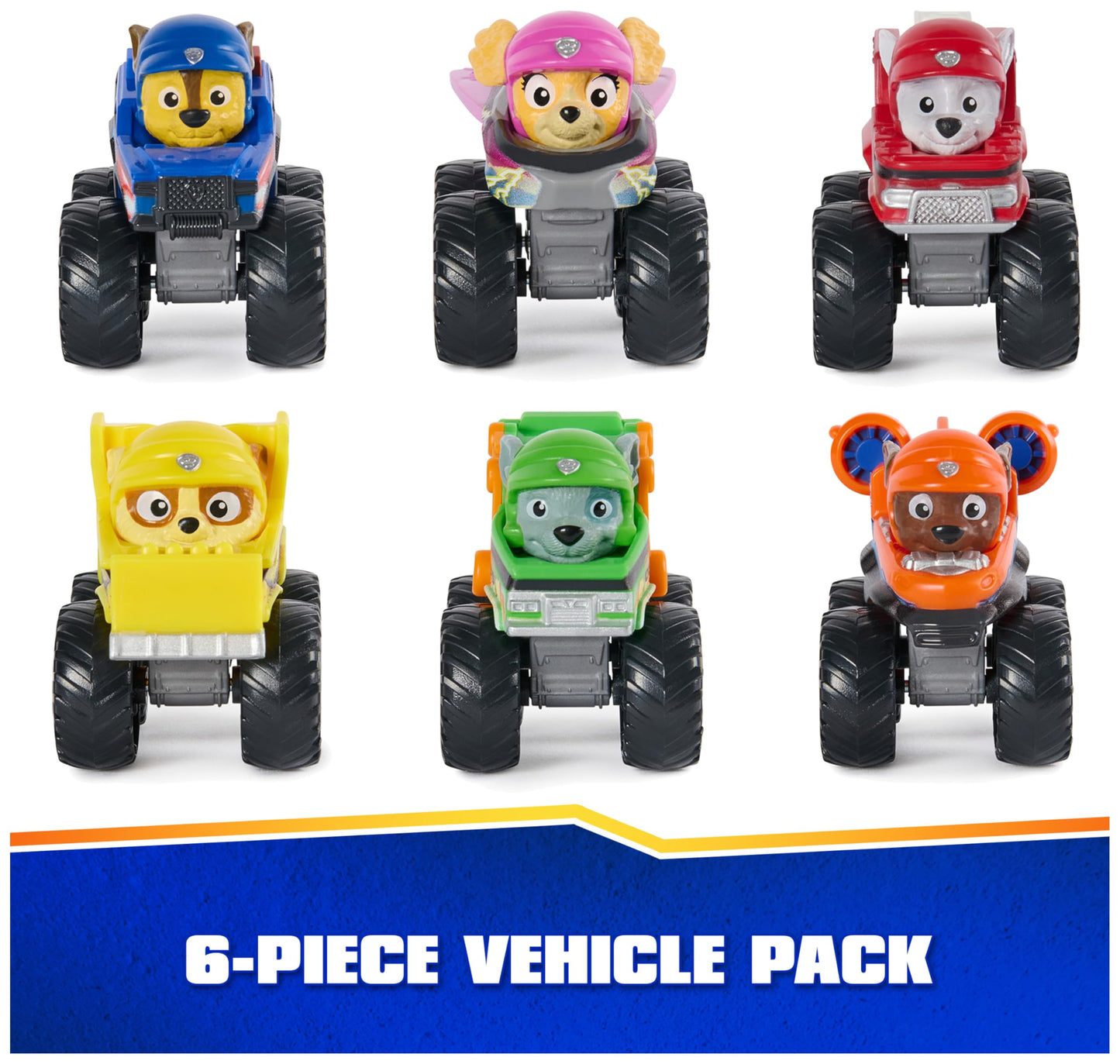 PAW Patrol: Rescue Wheels, 6-Piece Pup Squad Racers, Toy Cars Gift Set, Kids Toys for Boys & Girls Ages 3 and Up