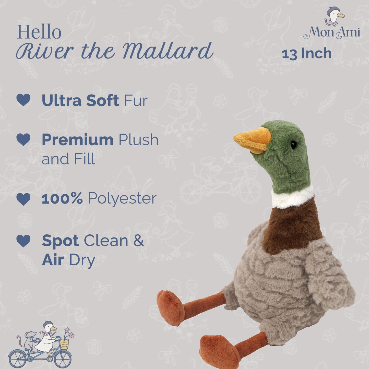 MON AMI River MALARD Duck ST1549