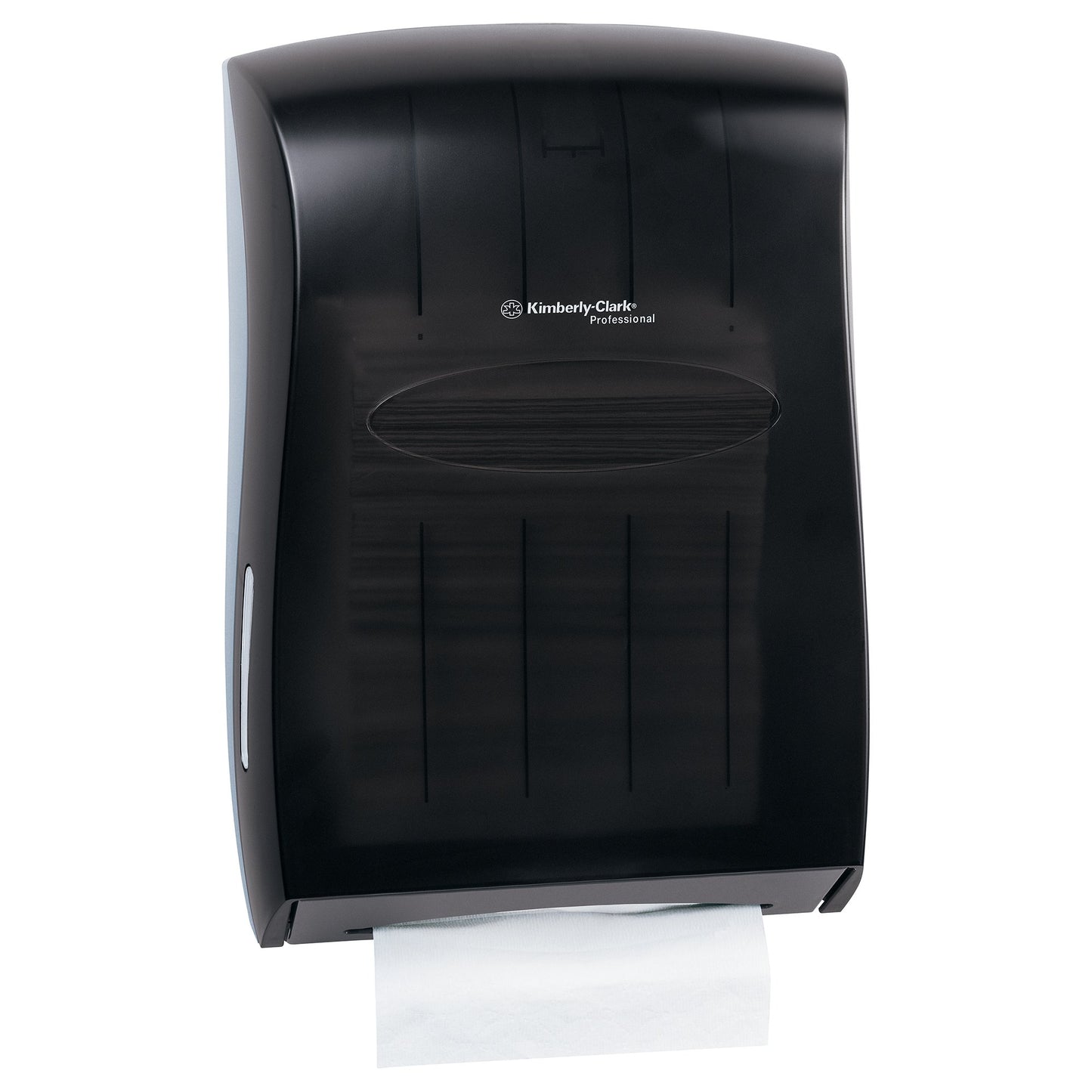 Kimberly Clark Professional Universal Folded Paper Towel Dispenser (09905), for Kleenex and Scott Brand Multifold and C-fold, 13.3” x, 5.9” x 18.9”, Smoke (Black)