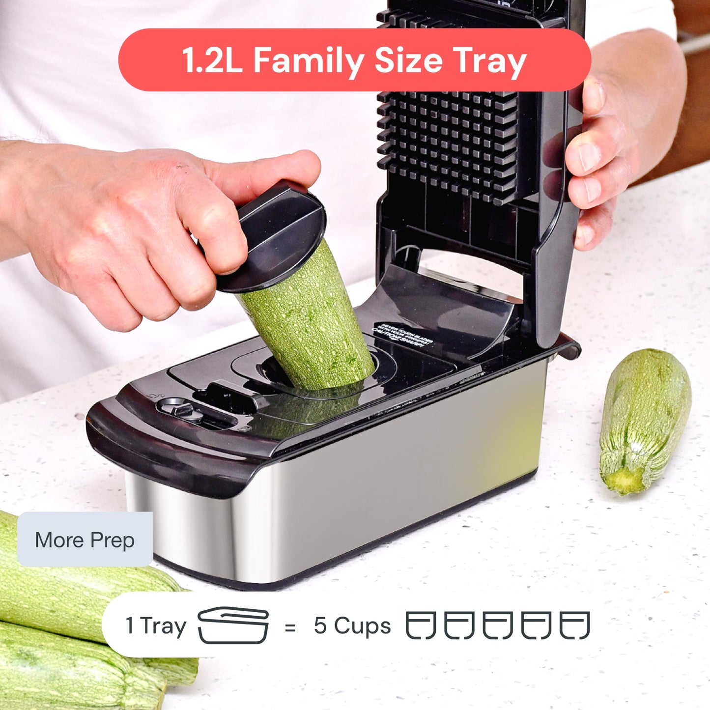 Fullstar All in One Vegetable Chopper and Mandoline Slicer - Food Chopper with Container and Julienne Slicer, Fruit Slicer, Veggie Cutter, Kitchen Gadgets & Gift for Mom (8 in 1, Stainless Steel)