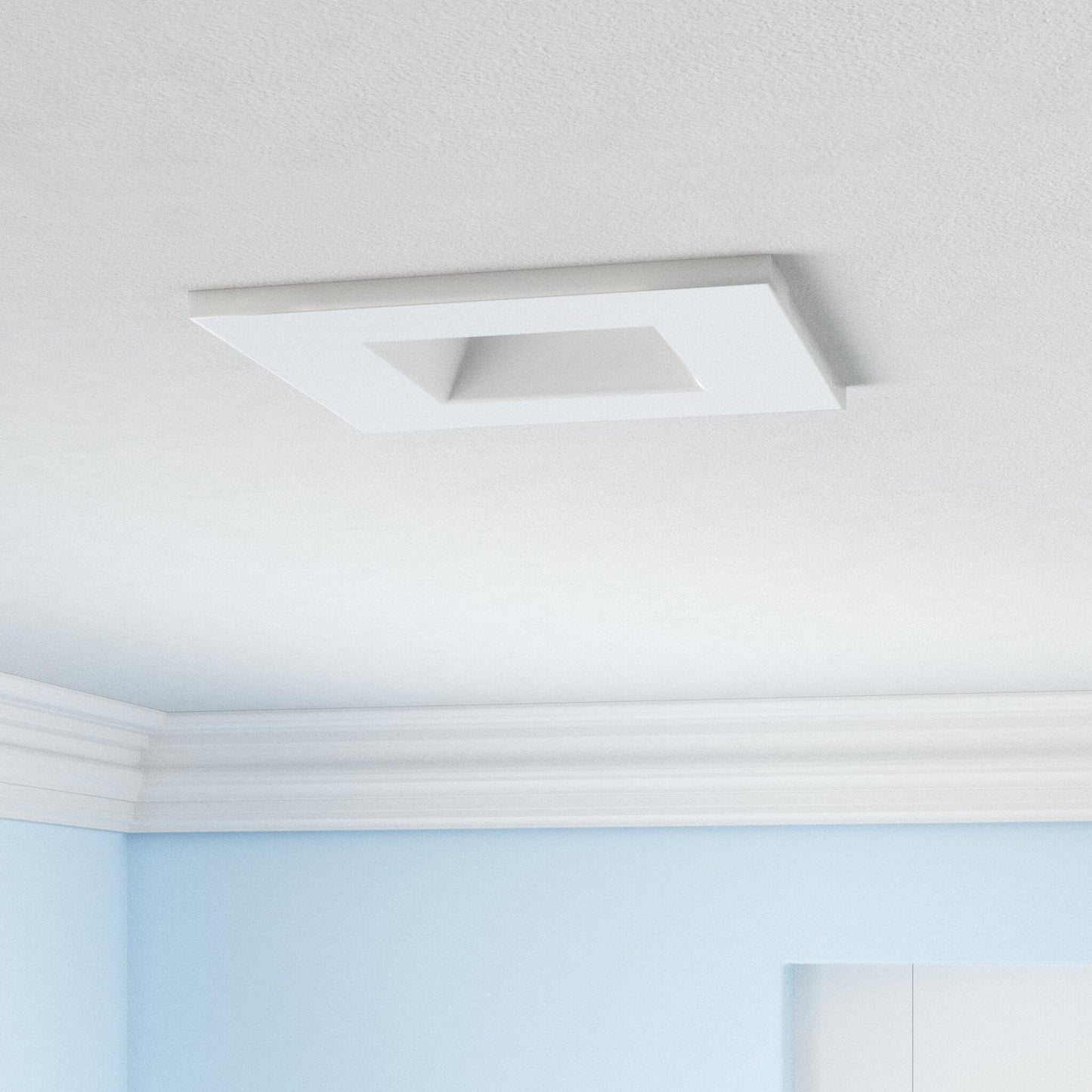 NUWATT 4 Pack, 5/6 Inch Retrofit LED Square Recessed Lighting, 5CCT 2700K/3000K/3500K/4000K/5000K Selectable, 1100 Lumens 14W, Dimmable 5/6" Square Downlight, 6in Square Can Light, Wet Rated, ETL, T24