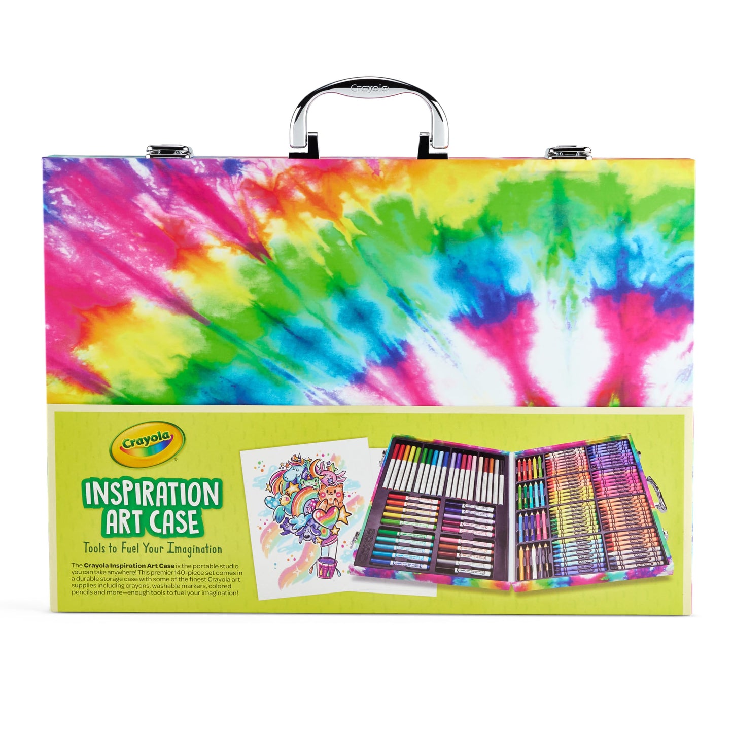 Crayola Inspiration Art Case in Pink, Portable Art & Colouring Supplies, 140Piece, Holiday, Toys, Arts & Crafts, Gift for Kids