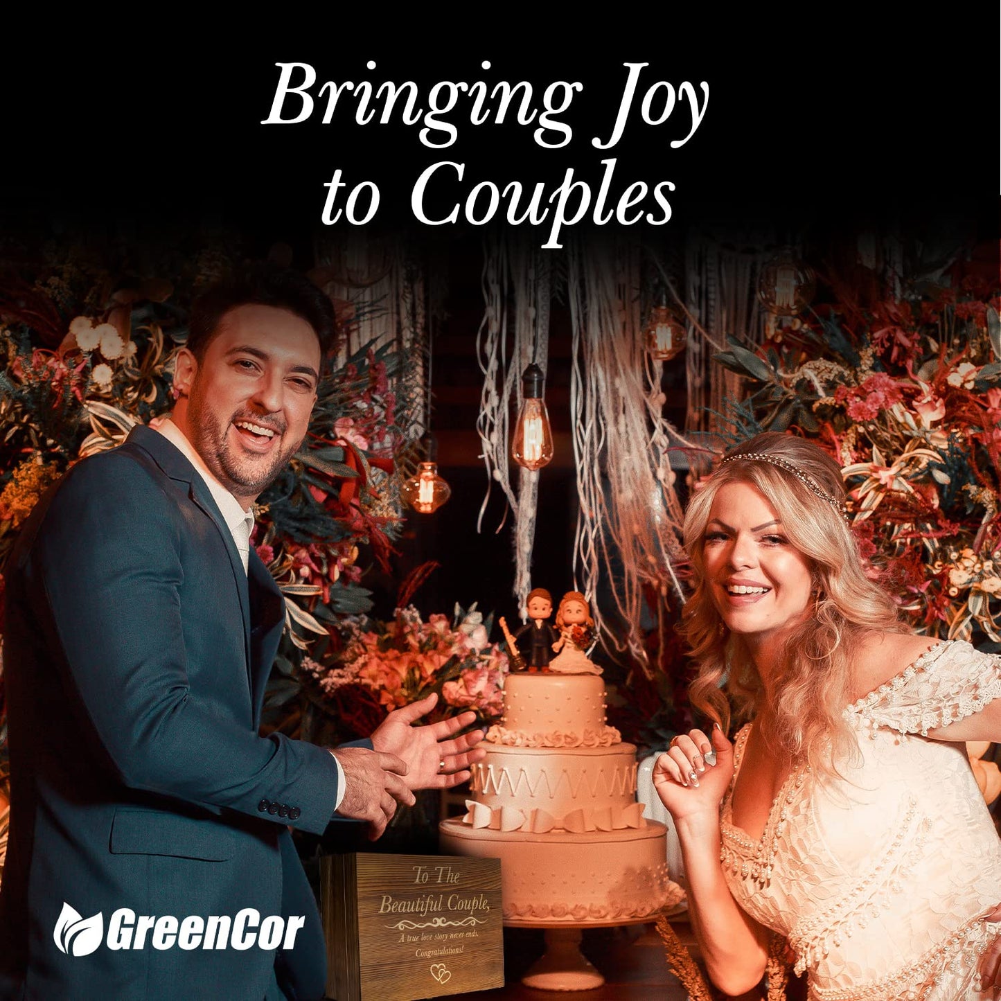 Unique Gifts for Couples - Engagement Wine Tumbler Gift Set - ‘To The Beautiful Couple’, Bridal Shower Gifts for Her - Wedding Gifts for Couple - Mr and Mrs Tumbler Set