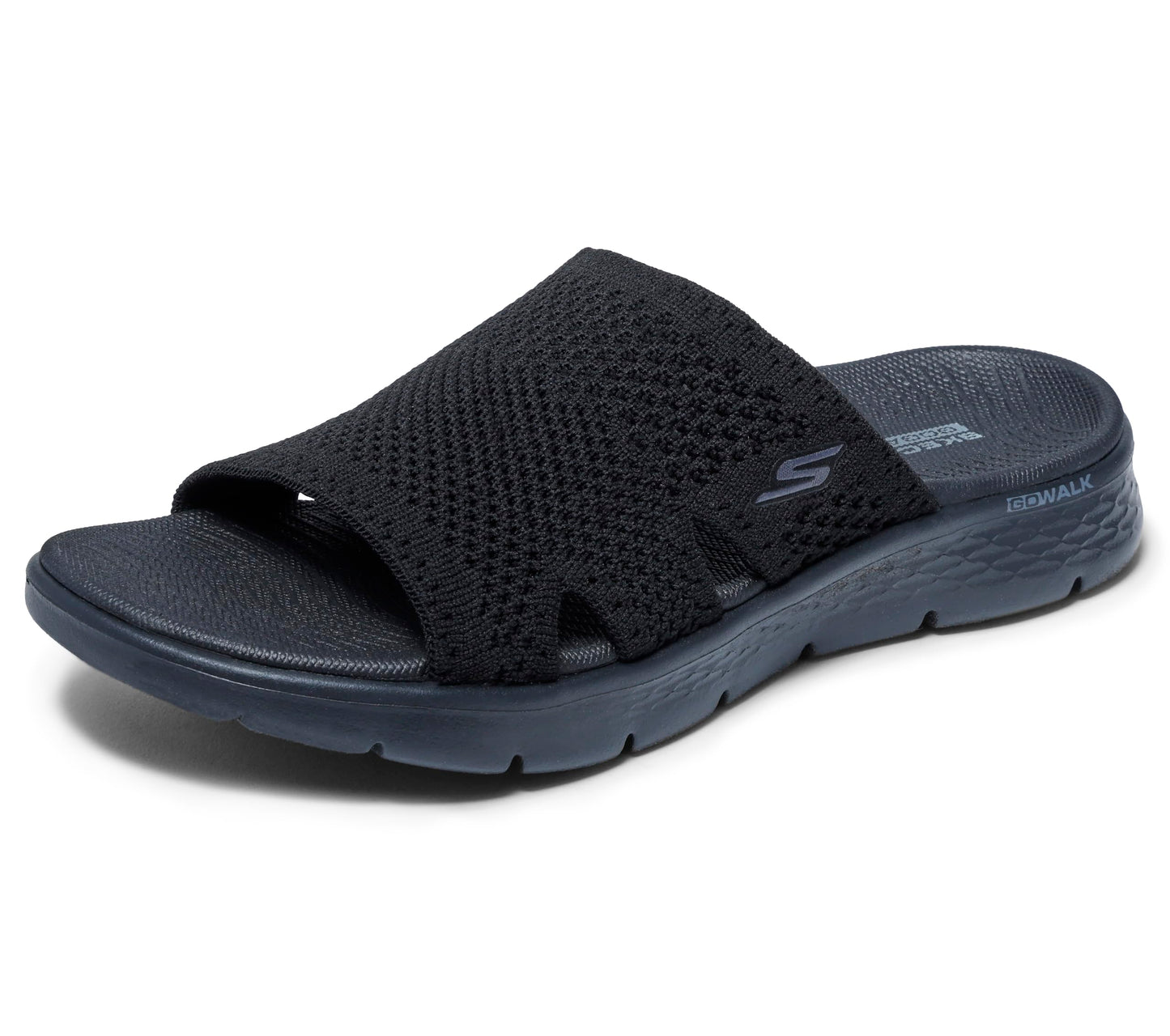 Skechers Women's On-The-Go GO Walk Flex Sandal - Elation, Black/Black, 9