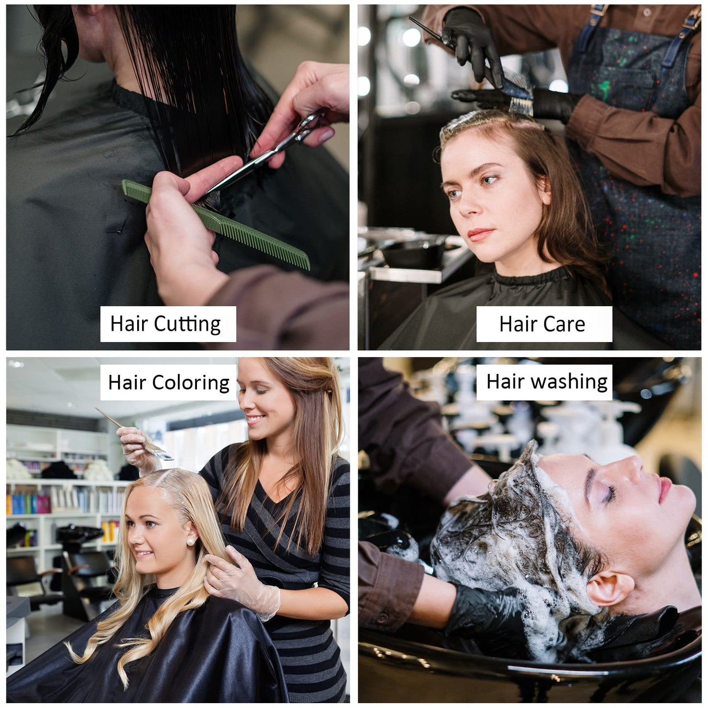 Foaincore 20 Pack Professional Hair Cutting Salon Nylon Cape Barber Styling Cape with Snap Closure Hair Capes (59 x 51 Inches)