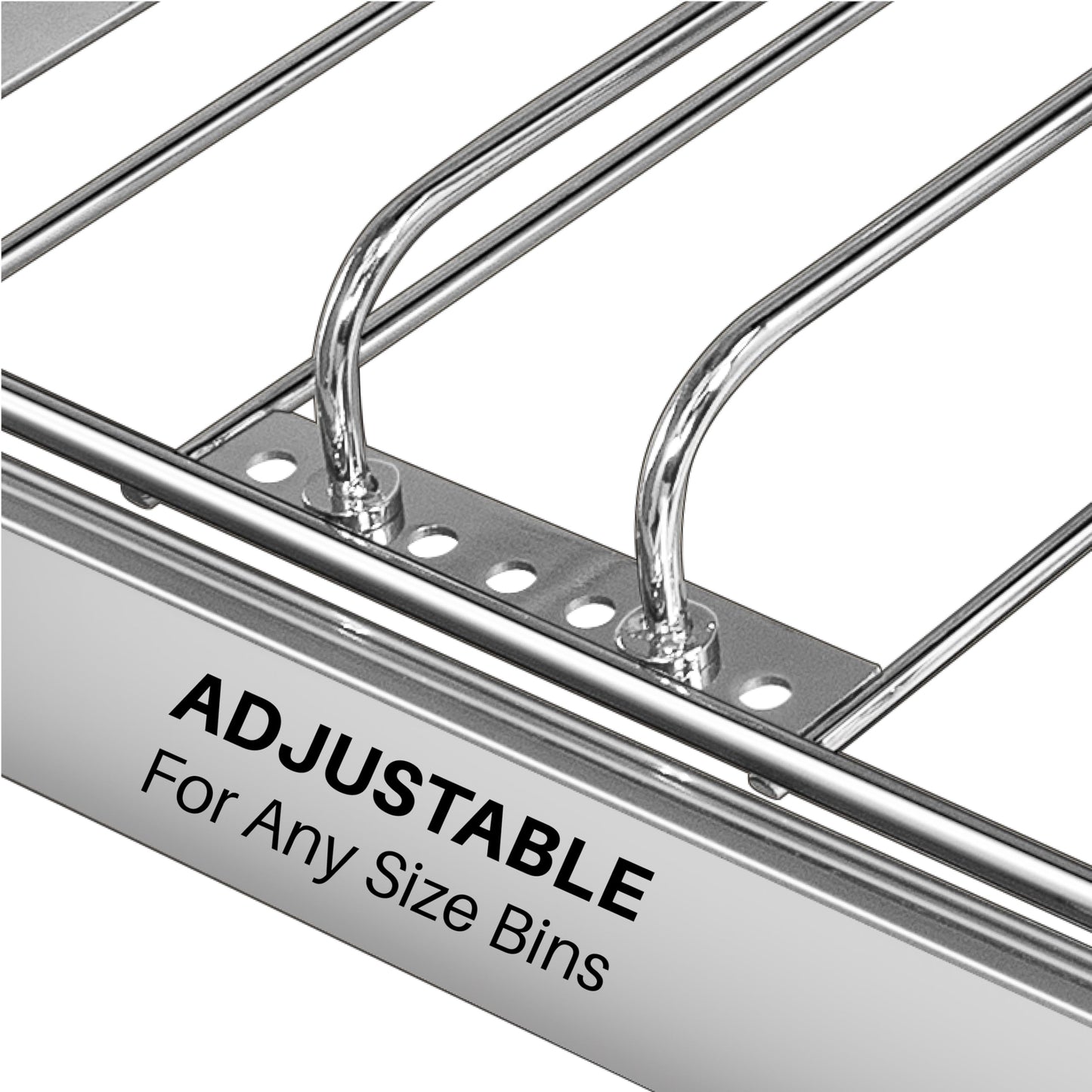 LYNK PROFESSIONAL® Double Pull Out Under Cabinet - Under Sink Slider - Slide Out Drawer - Sliding Pull Out for Kitchen Garbage Bin