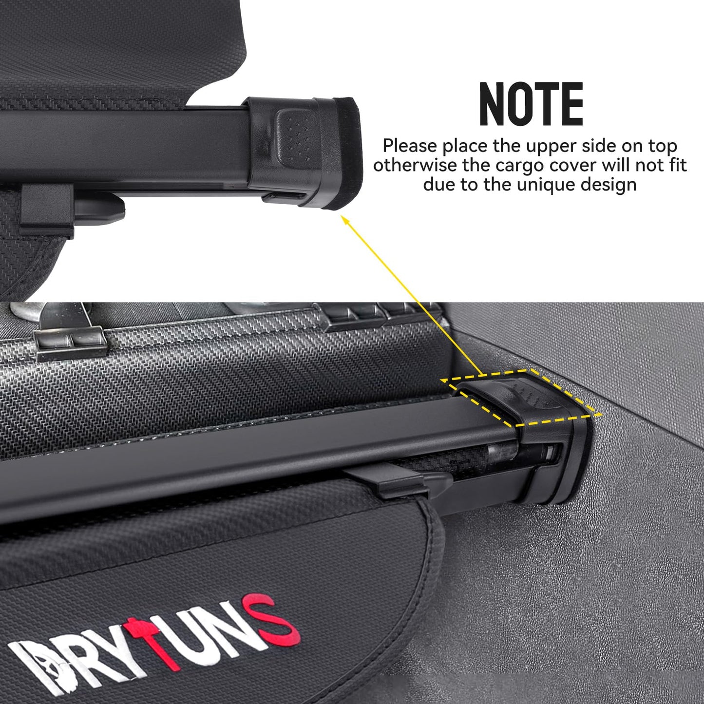 Drytuns Cargo Cover Retractable Trunk Cover Privacy Shade for 2018-2023 2024 Chevy Chevrolet Equinox GMC Terrain, Not for EV Model