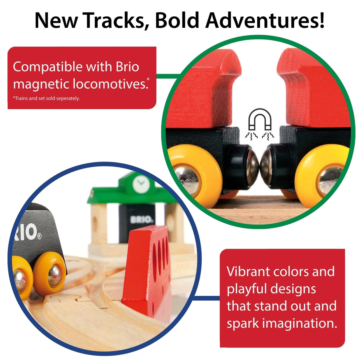 BRIO 63377200 Track Pack, 50-Piece