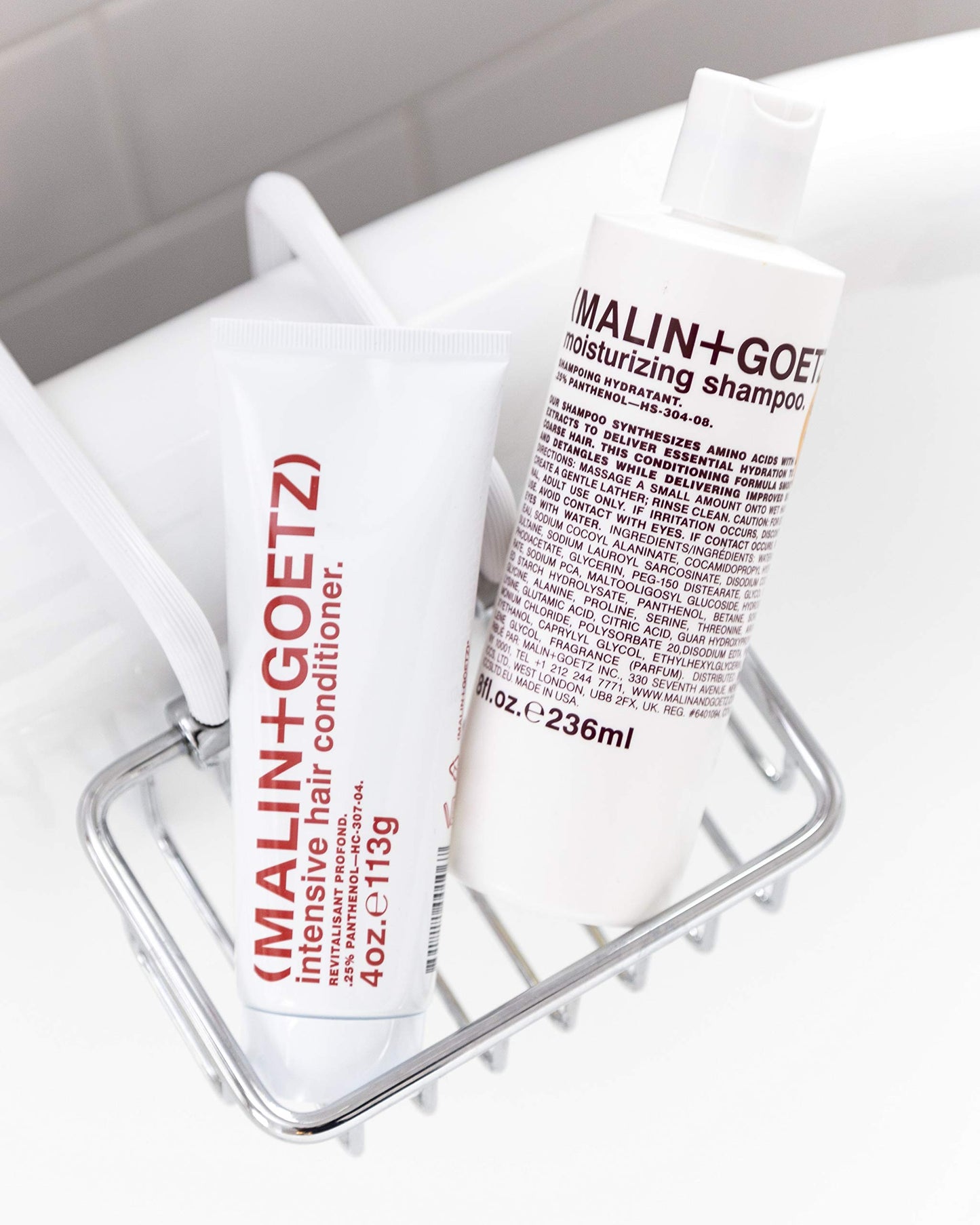Malin + Goetz Moisturizing Hair Shampoo, 8 Fl. Oz. – Hydrating Shampoo for Women & Men, All Hair Types, Hair Treatment for Dry Damaged Hair, Vegan & Cruelty-Free