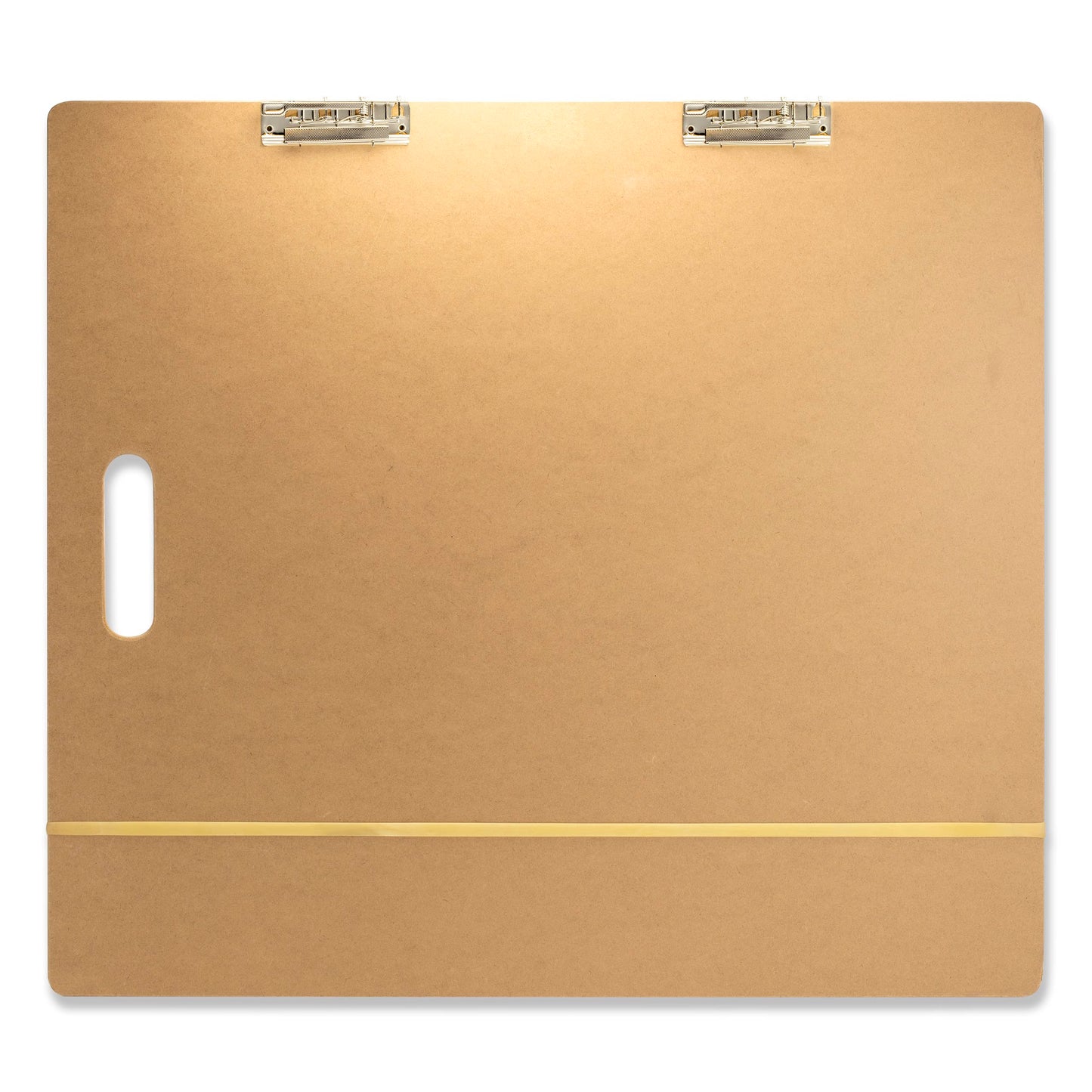 Officemate Artist Sketch Board with Handle, Portable Drawing Board, Tempered Hardboard Surface with Dual Clips & Rubber Band, Art Board for Studio, Classroom & Field Use, 23″ x 26″ (83099)