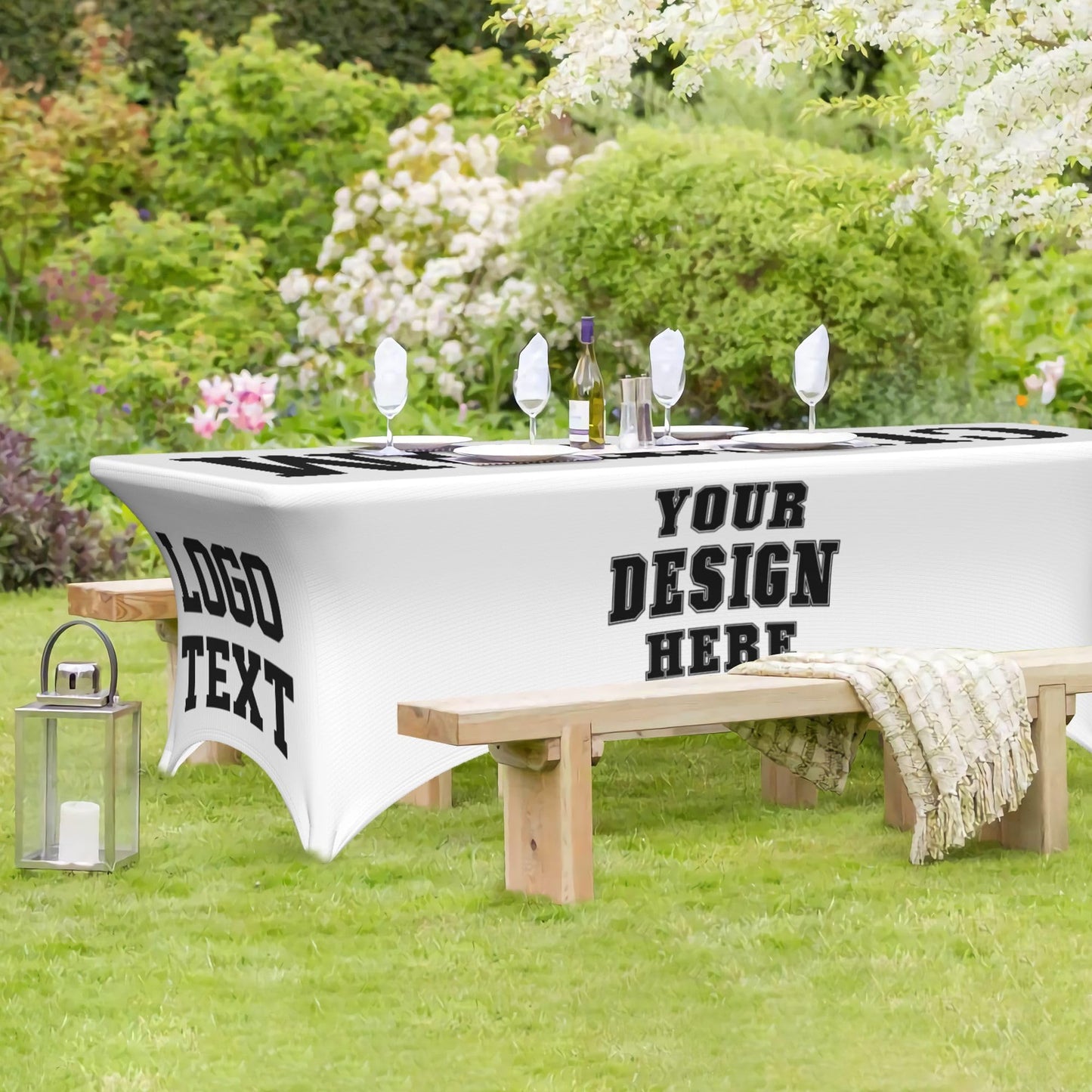 Custom Table Cloth with Business Logo 6 FT Custom Tablecloth with Text Image Customized for Business Tradeshow Events Birthday Party Wedding Decor Personalized Table Cloth