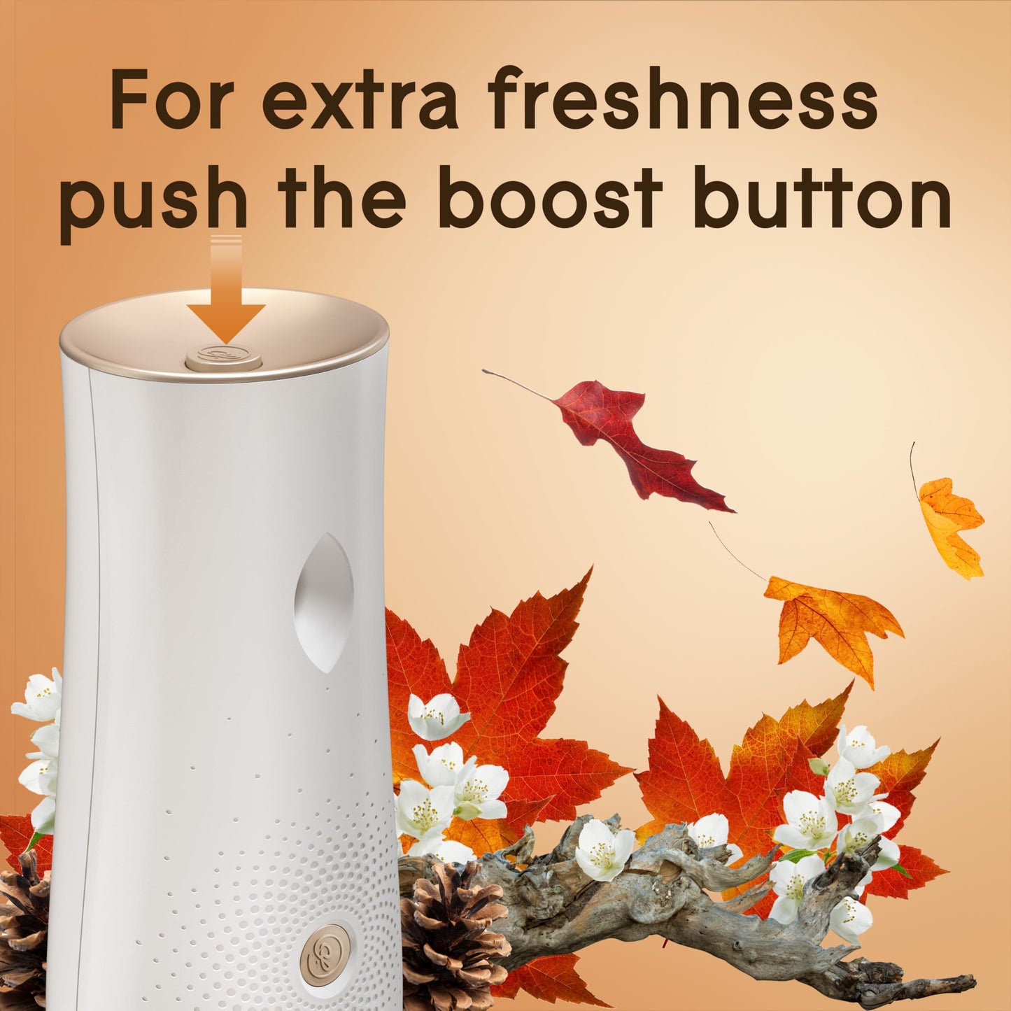 Glade Automatic Spray Refill and Holder Kit, Air Freshener for Home and Bathroom, Cashmere Woods, 6.2 Oz, 6 Count