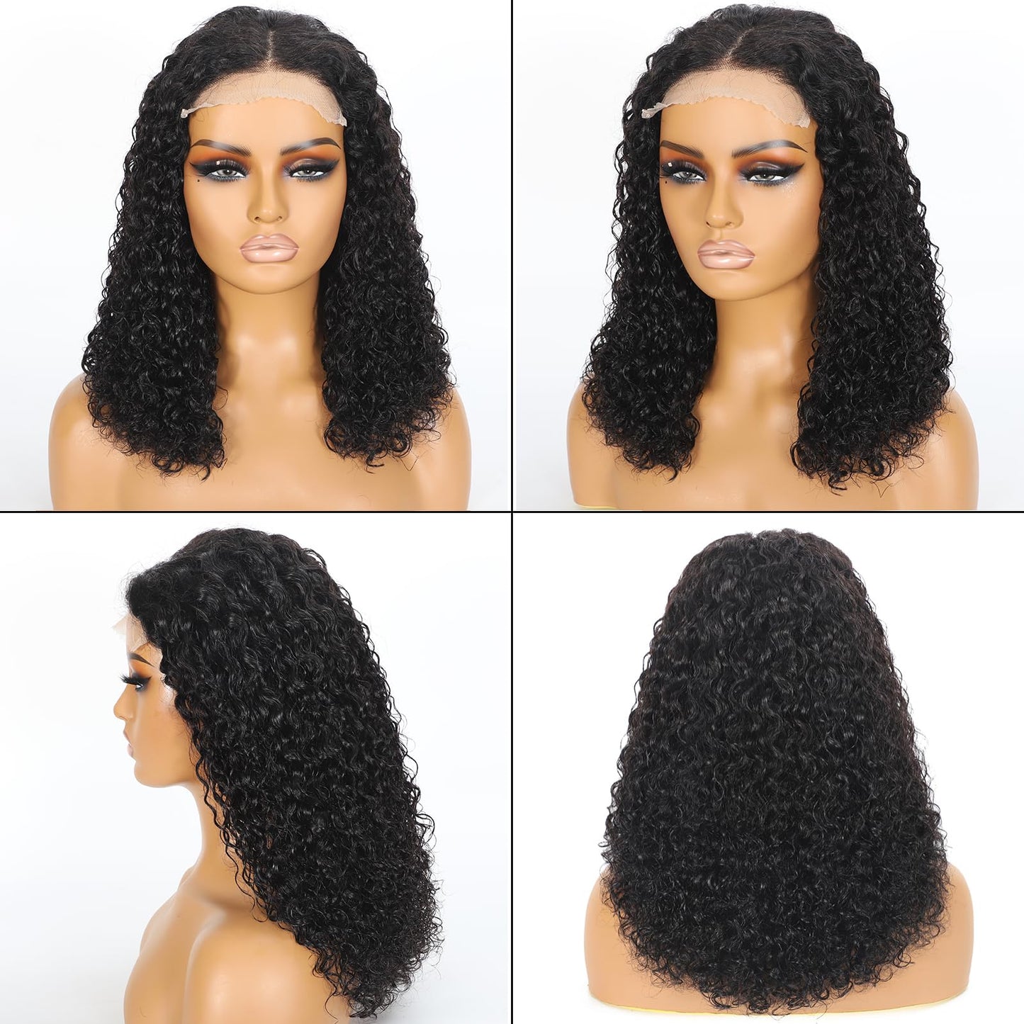 Tendersse 5x5 HD Lace Closure Wigs Human Hair Wear and Go Glueless Wigs Human Hair Pre Plucked 200% Density Water Wave Lace Front Wigs Human Hair (20 Inch)