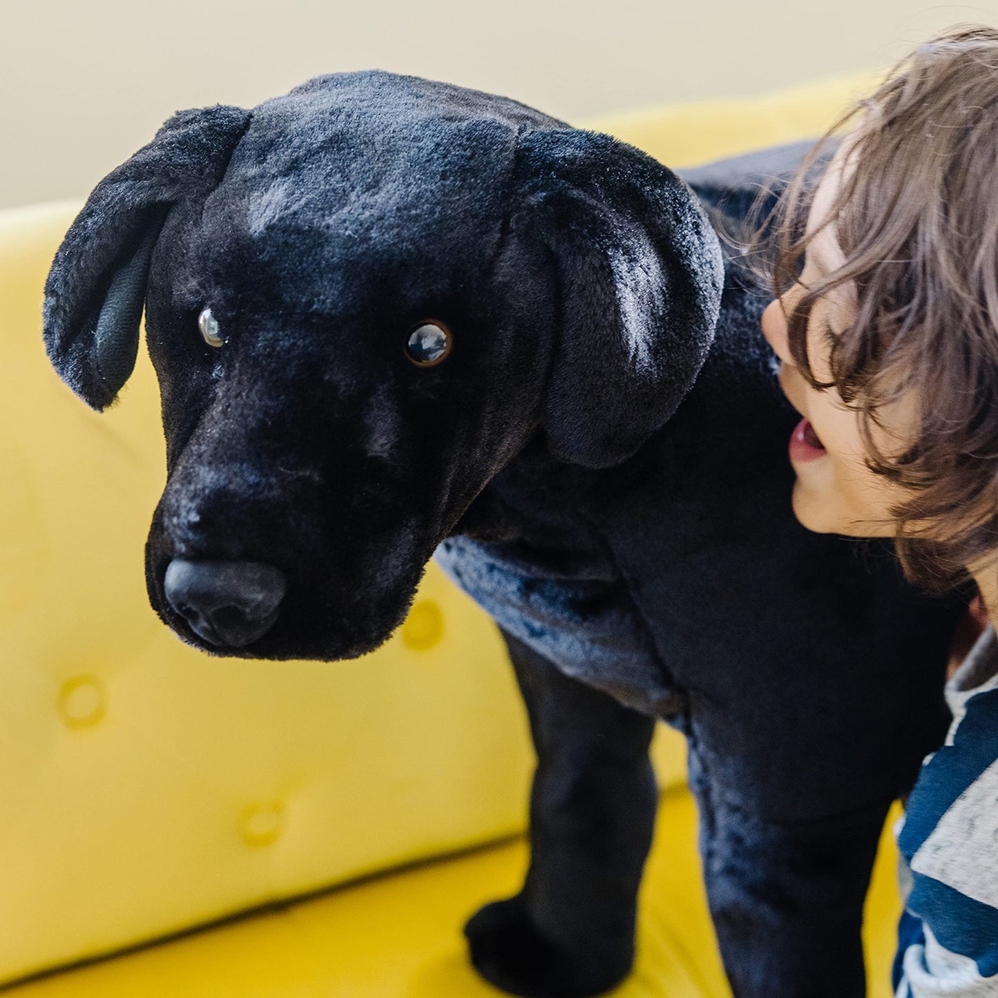 Melissa & Doug Giant Black Lab - Lifelike Stuffed Animal Dog (Over 2 feet Tall)
