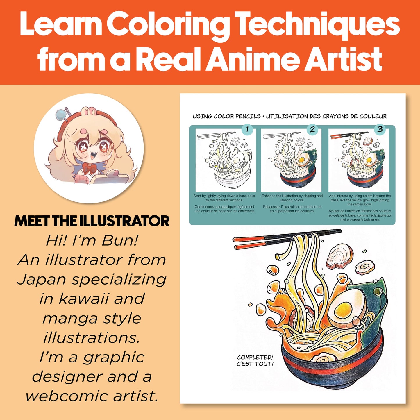 Faber-Castell Anime Drawing Kit: Japanese Adventures Edition | Step-by-Step Instruction Book with 20 Practice Pages, Color Pencil Set & Drawing Supplies for Kids, Beginners & Anime Fans (1 Book)