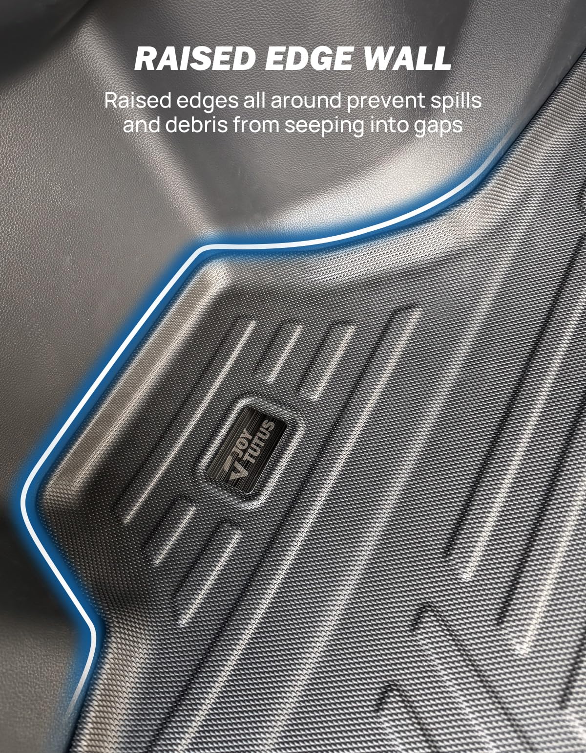JOYTUTUS Cargo Mat Compatible with 2025 2026 4Runner 6th Gen, TPE All Weather Cargo Liner Custom Fit Trunk Mat Liner for 2025 2026 4Runner Accessories (Only 5 Seater & Only Gas)