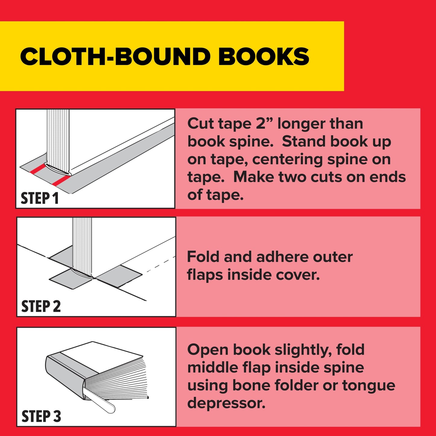 Scotch Book Tape Value Pack, Excellent for Repairing, Reinforcing Protecting, and Covering (845-VP)