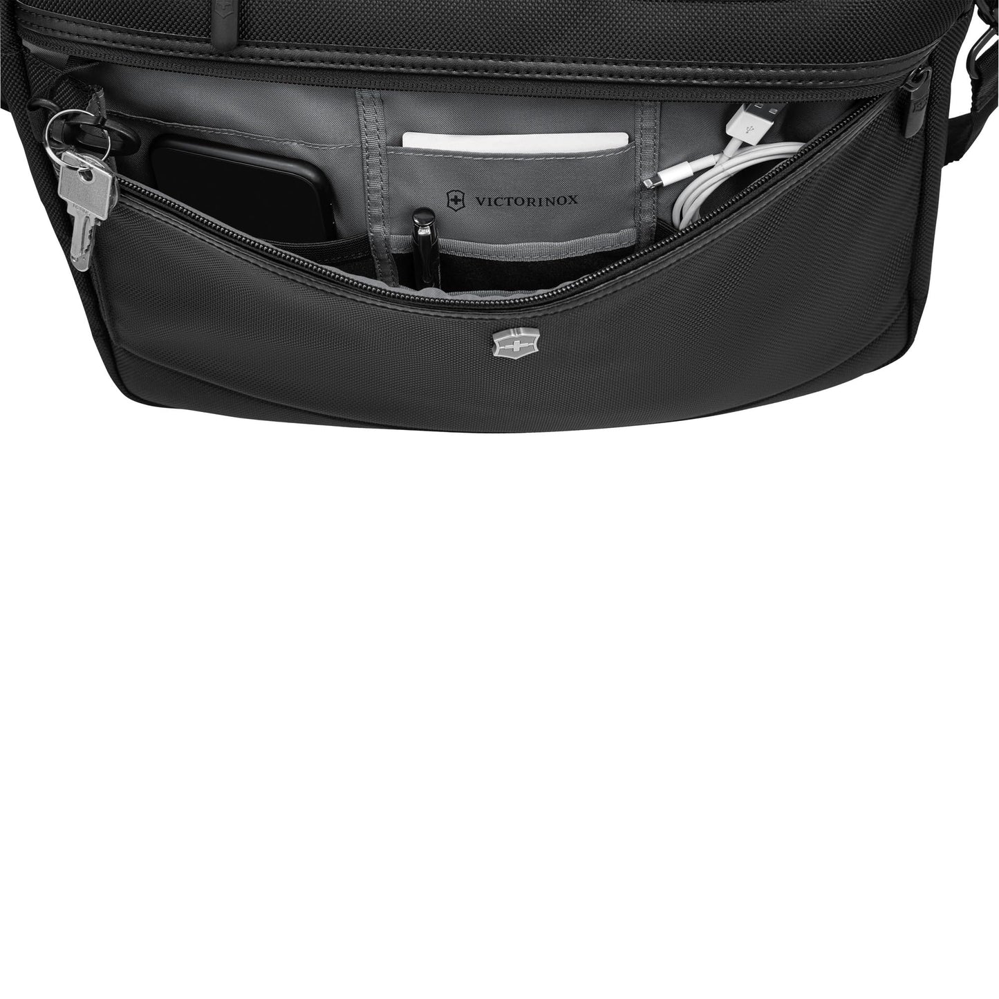 Victorinox Journey Pivot 14" Slimline Briefcase Black