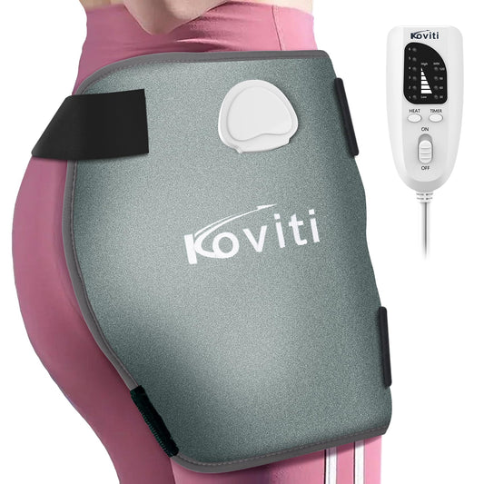 Koviti Hip Heating Pad for Sciatica Pain Relief - Heated Hip Support Brace Electric Heat Pad for Lower Back Thigh Buttock Birthday Gifts Hot Physical Therapy for Women Men Mom