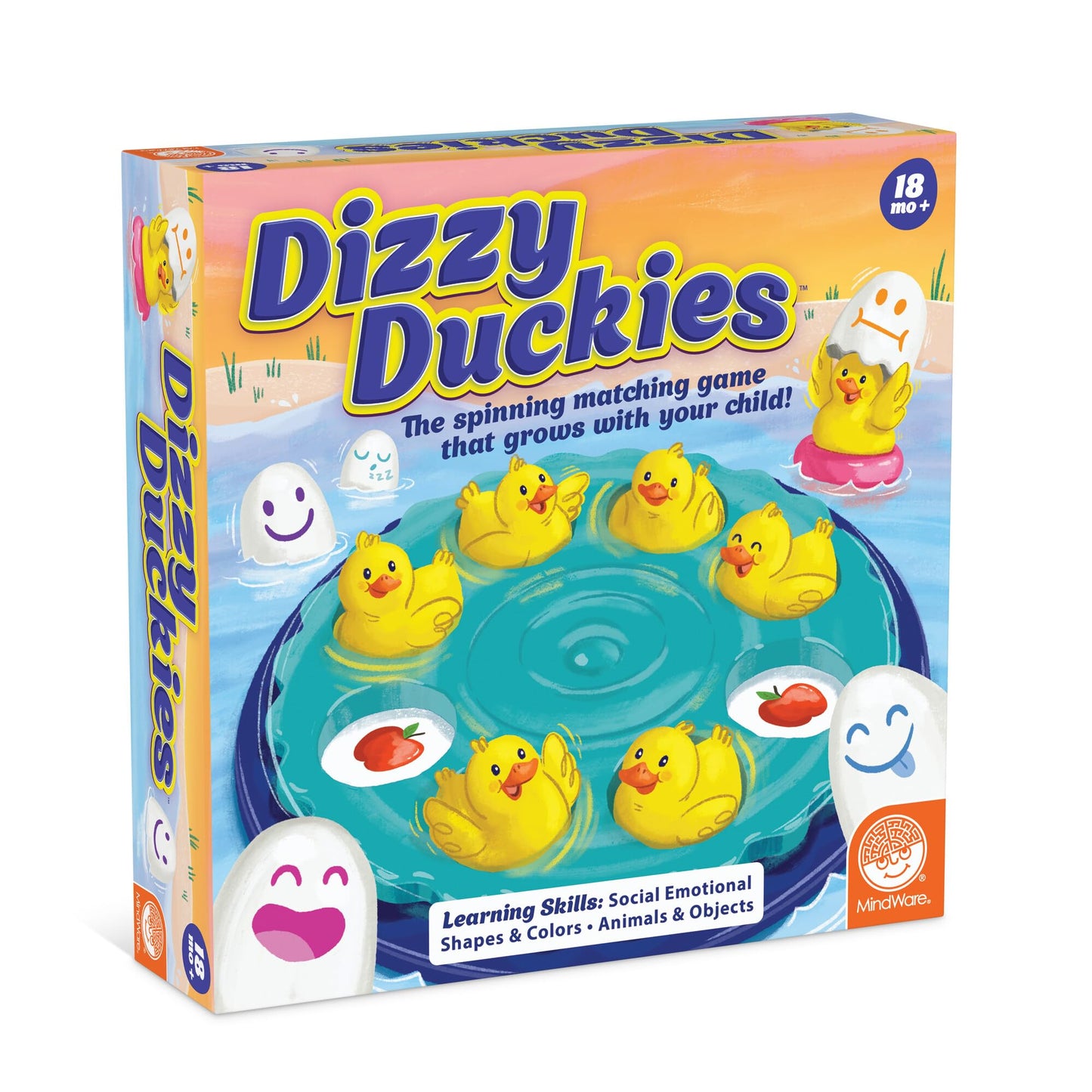MindWare Dizzy Duckies Early Learning Matching Game - Preschool Game for Toddlers