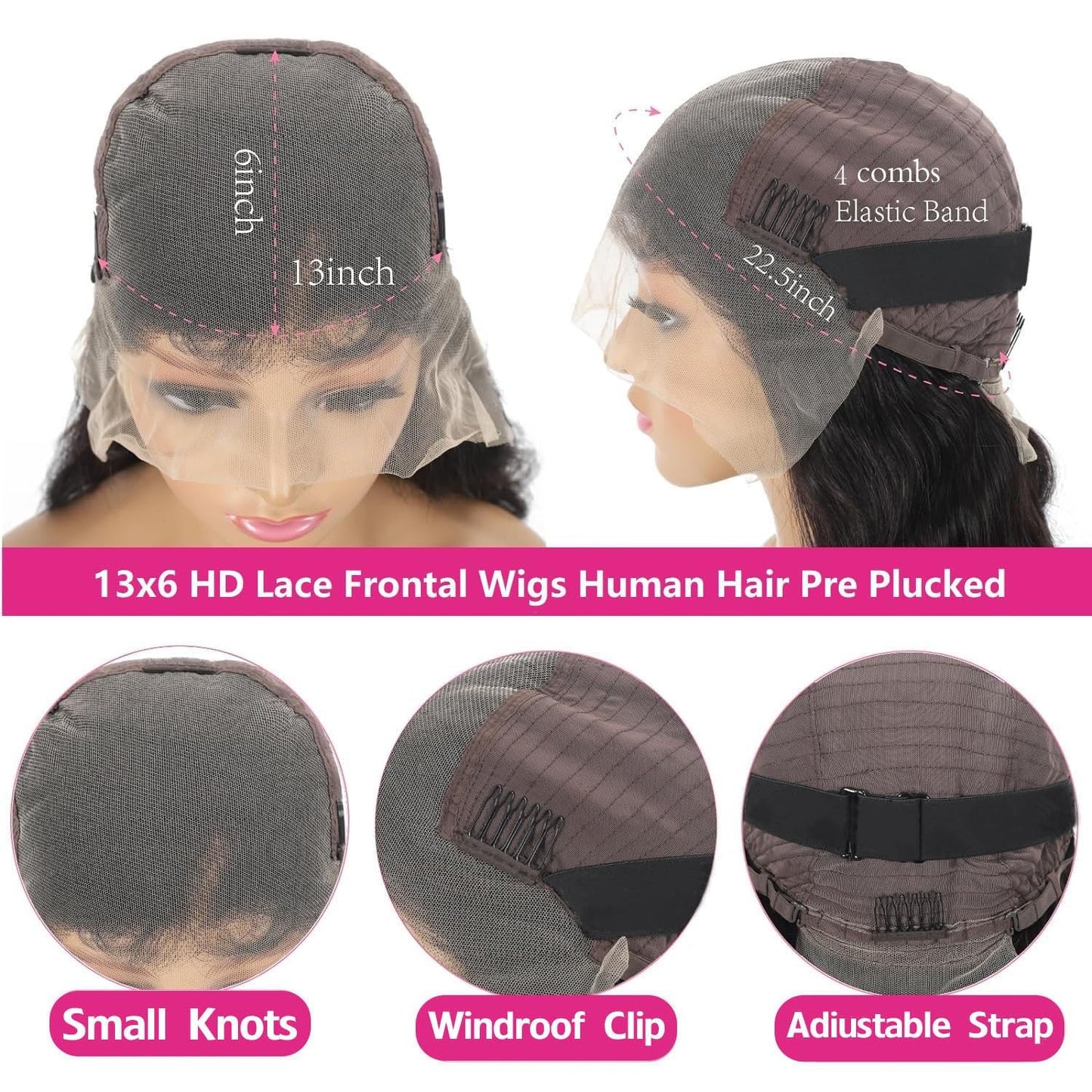 Urbansister 13x6 Bob Lace Front Wig Human Hair 12 Inch Short Straight Bob Frontal Wigs Pre Plucked With Baby Hair Hd Transparent Lace 200% Density Glueless Bob Wigs for Black Women