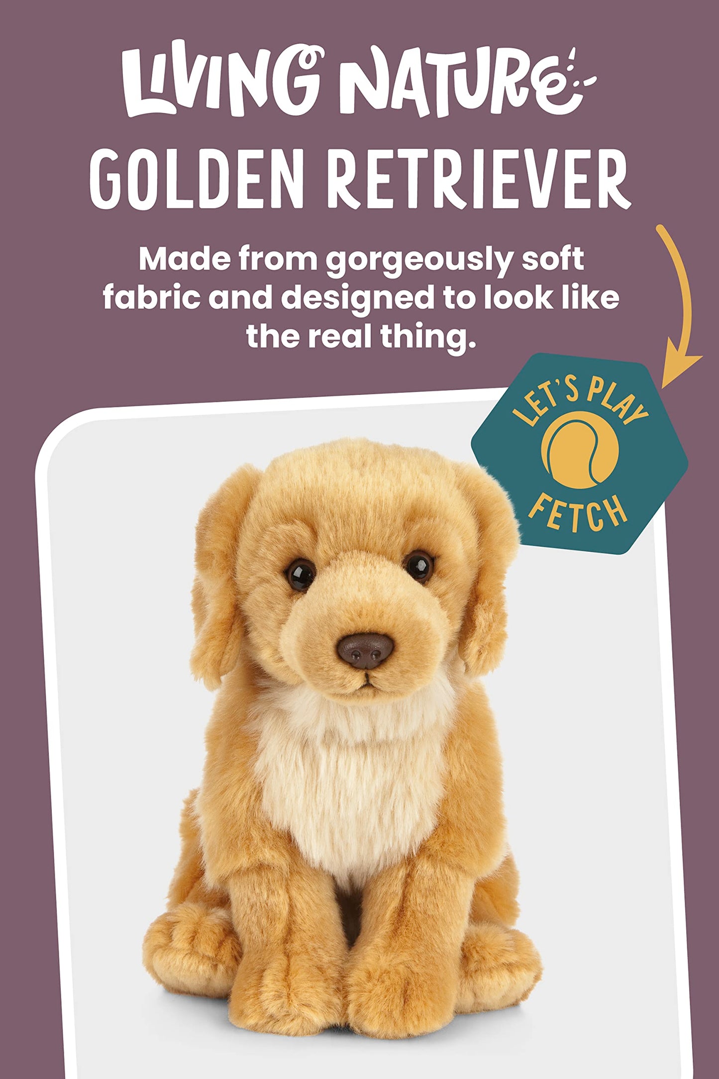 Living Nature An459 Pets Golden Retriever en Peluche
