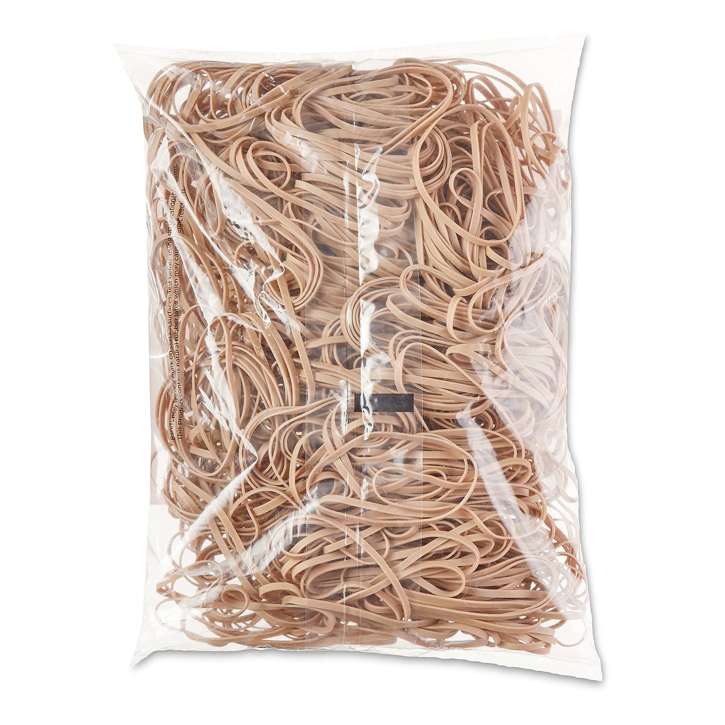 Amazon Basics Rubber Bands, Size 33 (3-1/2 x 1/8 Inch), 600 Bands/1 lb Pack, 25-Pack, Tan