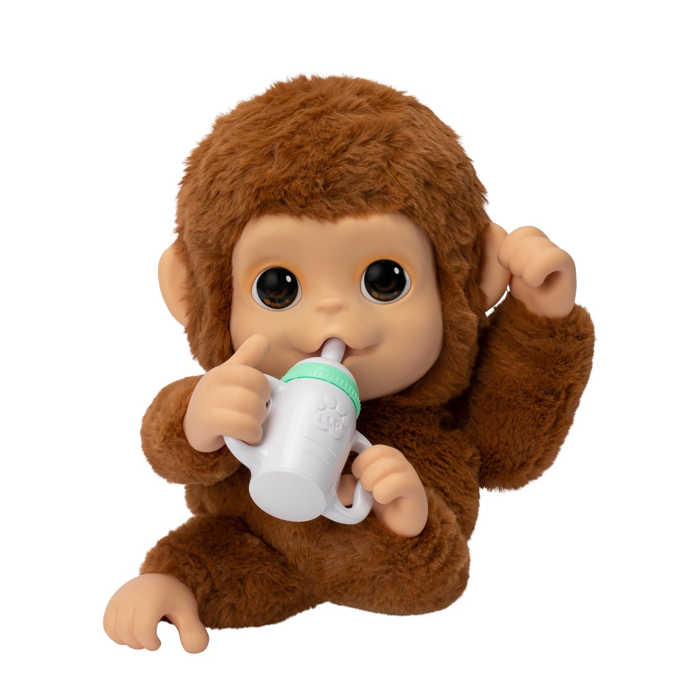 Little Live Pets My Baby Monkey - Adorable pet Monkey with Over 50 Sounds & Reactions. Expressive Moving Mouth. Mango Sucks his Thumb, Feeds from his Bottle, & Hangs from his Hands & feet!