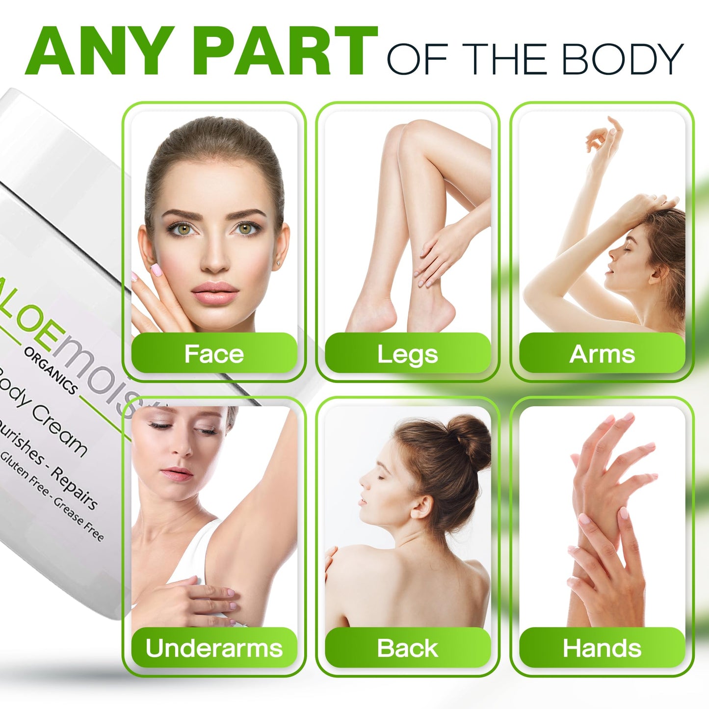 Natural Aloe Vera Body Lotion - Face & Body Moisturizing Cream with Organic Aloe Vera Gel, Vitamin E Oil, Vitamin C, Retinol Cream, Shea Butter – Anti Aging Face Moisturizer for Women, 8 Oz Pack of 2