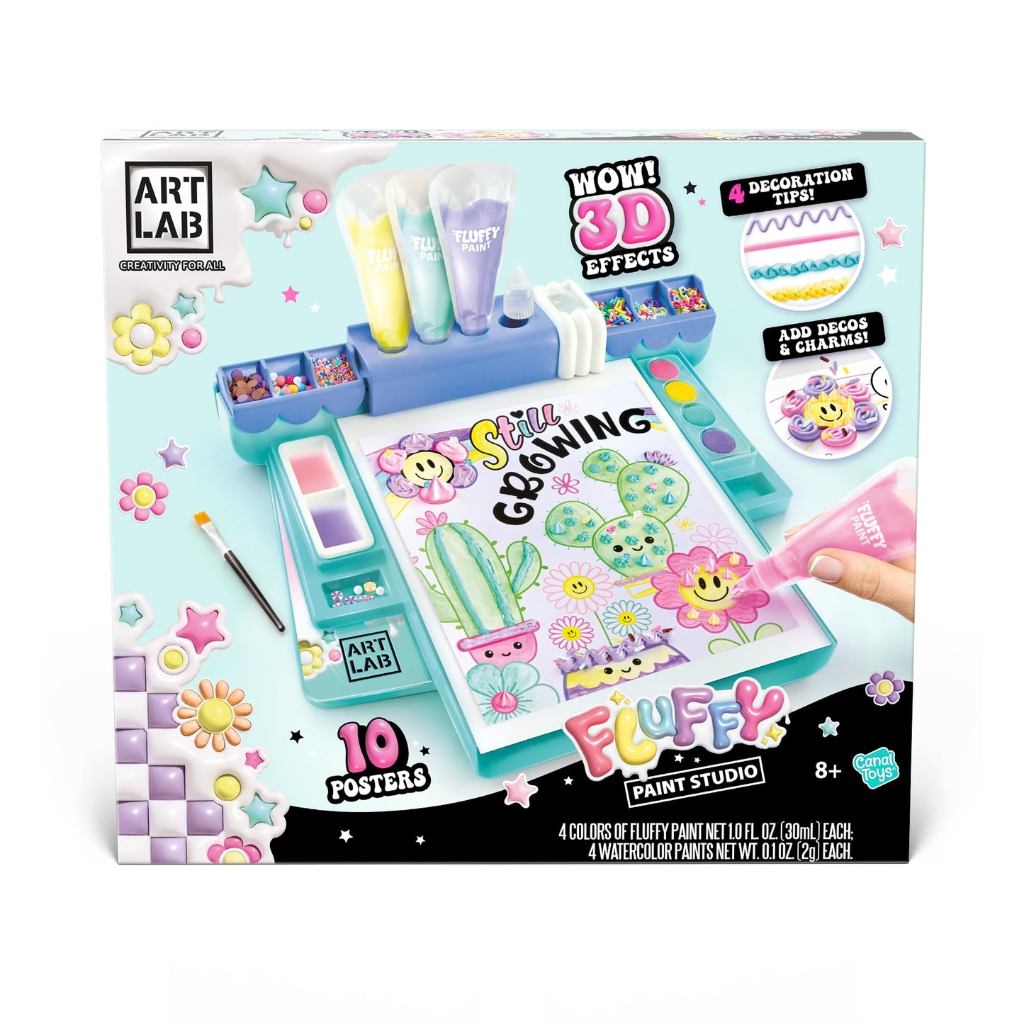 Art Lab Fluffy Paint Studio – 3D Painting Set