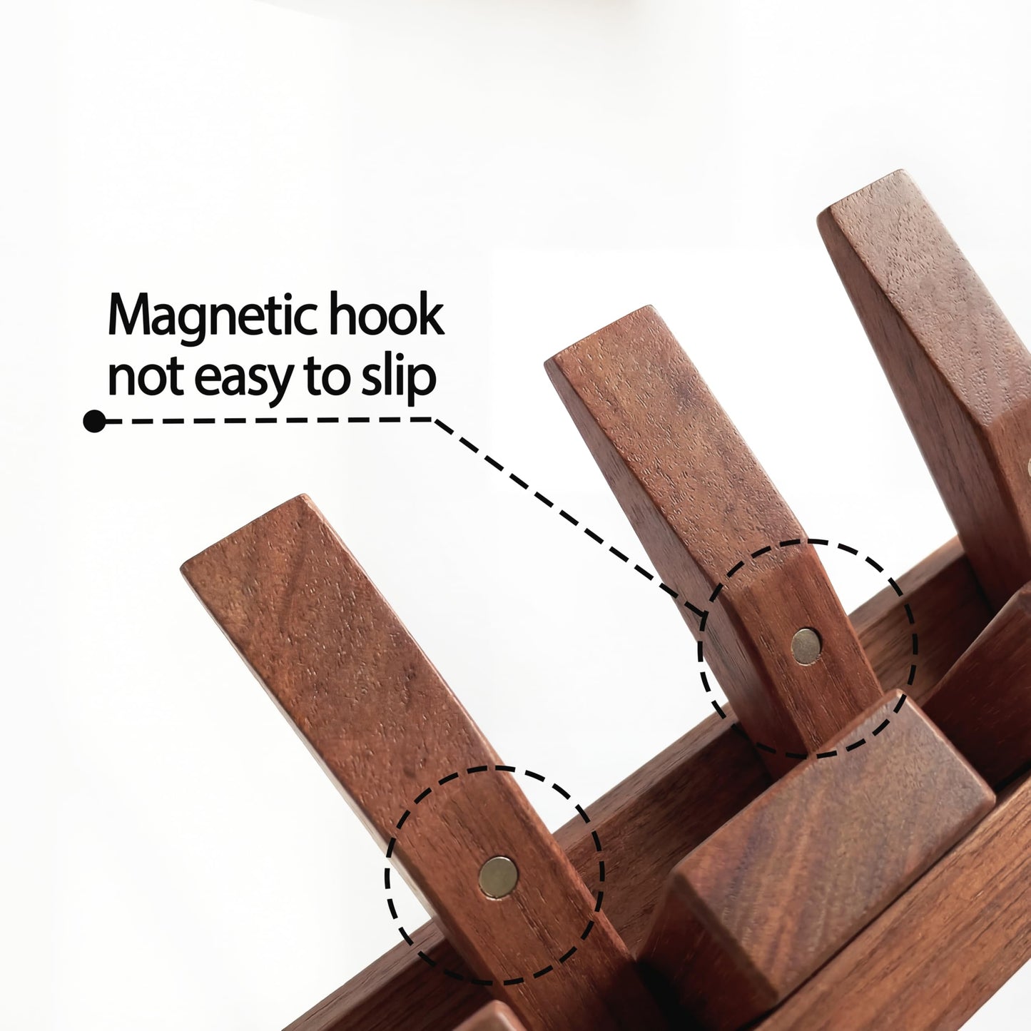 EasTeebw Mid Century Modern Walnut Foldable Entryway Wall Coat Hanger Hook with Shelf,Heavy Duty Wooden Piano Hidden Towel Hooks for Bathroom,Wall Rack for Purse&Key&Mail,Home Decor (Walnut, 7 Hooks)